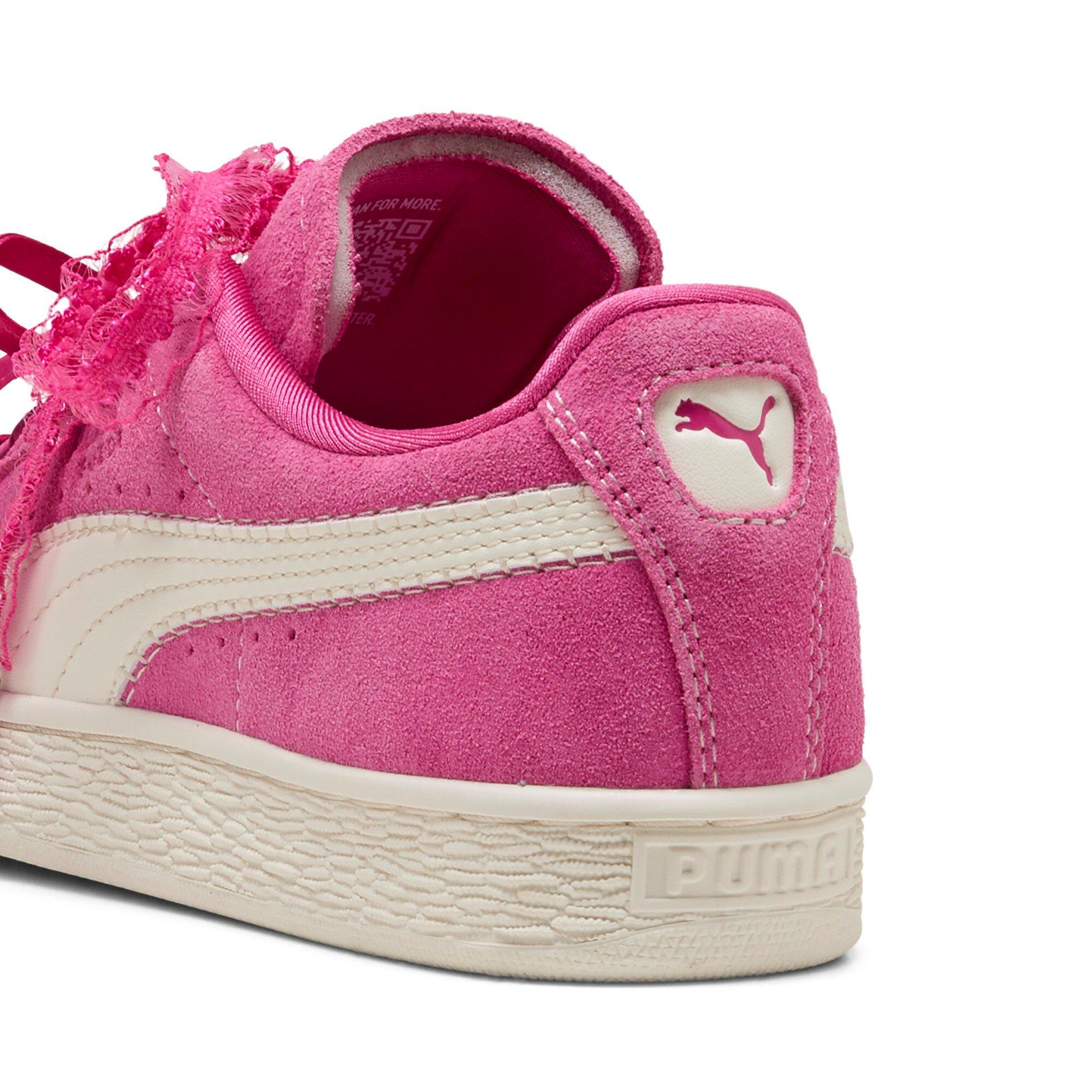 PUMA Suede Bloom "Pink/White" Grade School Girls' Shoe - PINK/WHITE
