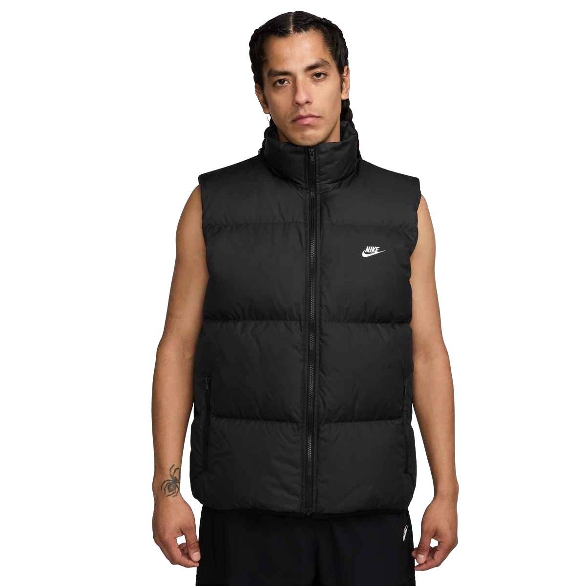 Nike Men's Sportswear Club Therma-FIT Puffer Vest - BLACK Thumbnail View 1