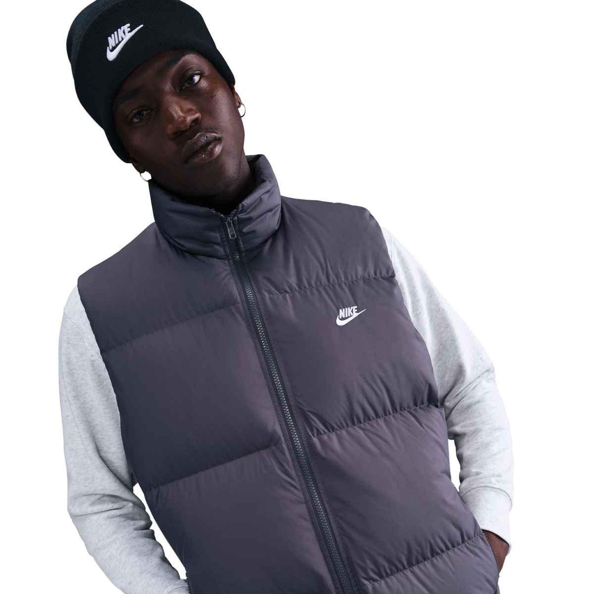 Nike Men's Sportswear Club Therma-FIT Puffer Vest - GREY Thumbnail View 1