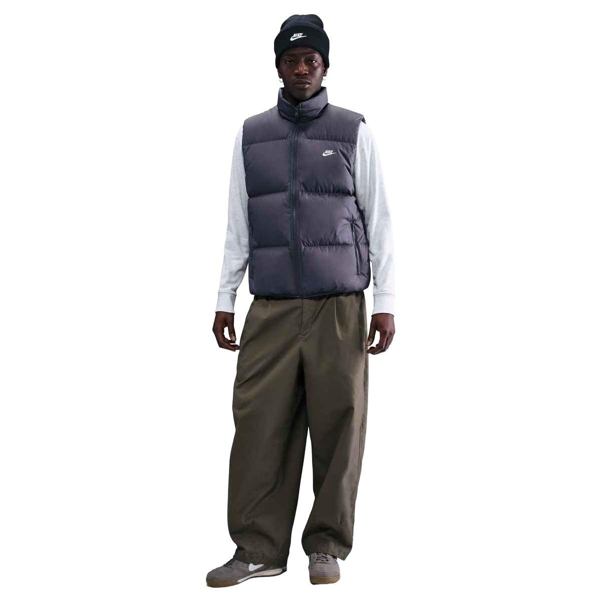 Nike Men's Sportswear Club Therma-FIT Puffer Vest - GREY Thumbnail View 4