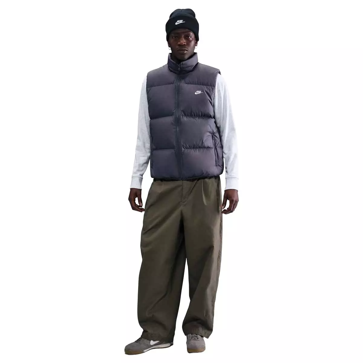 Nike Men's Sportswear Club Therma-FIT Puffer Vest - GREY