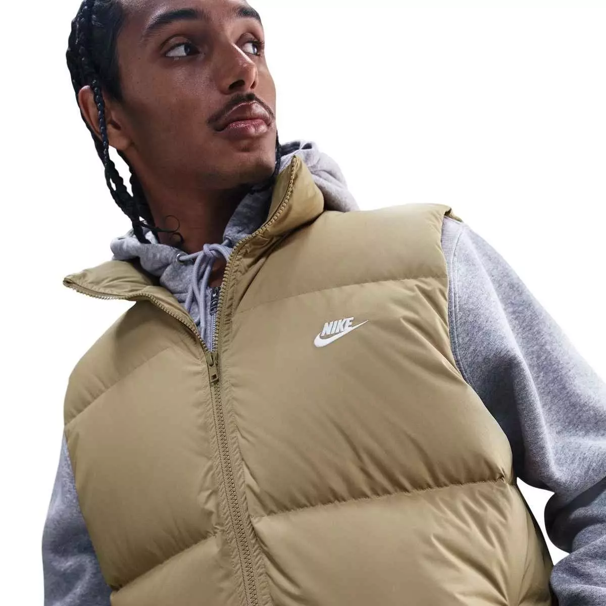 Nike Men's Sportswear Club Therma-FIT Puffer Vest - BROWN