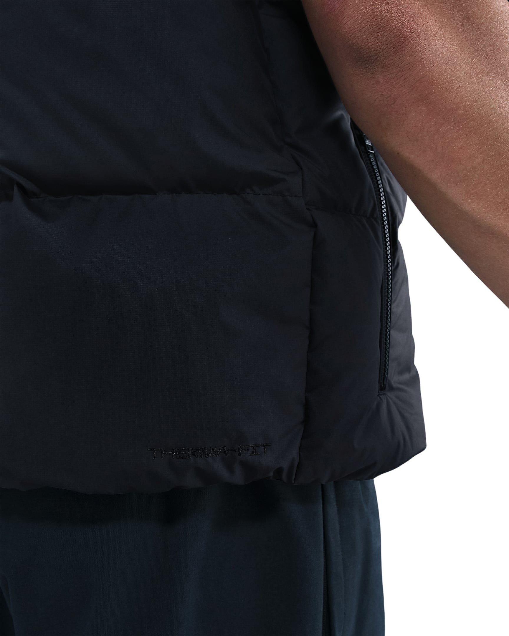 Nike Men's Sportswear Club Therma-FIT Loose Vest - Black - BLACK Thumbnail View 6