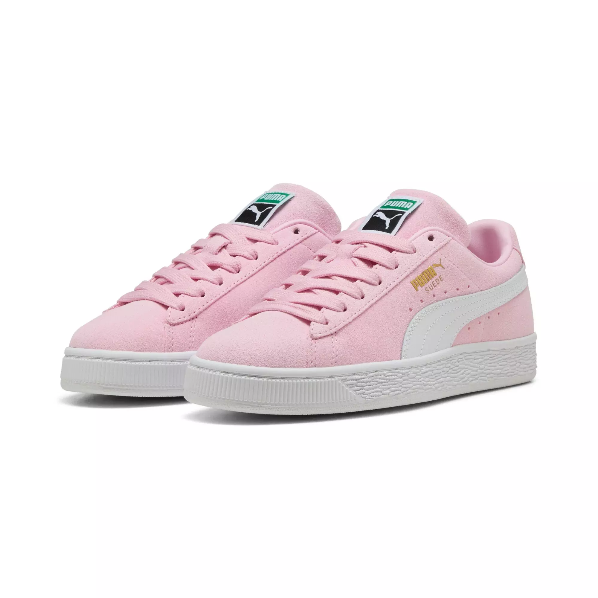 PUMA Suede Classic "Pink Lady/PUMA White" Grade School Girls' Shoe - PINK/WHITE