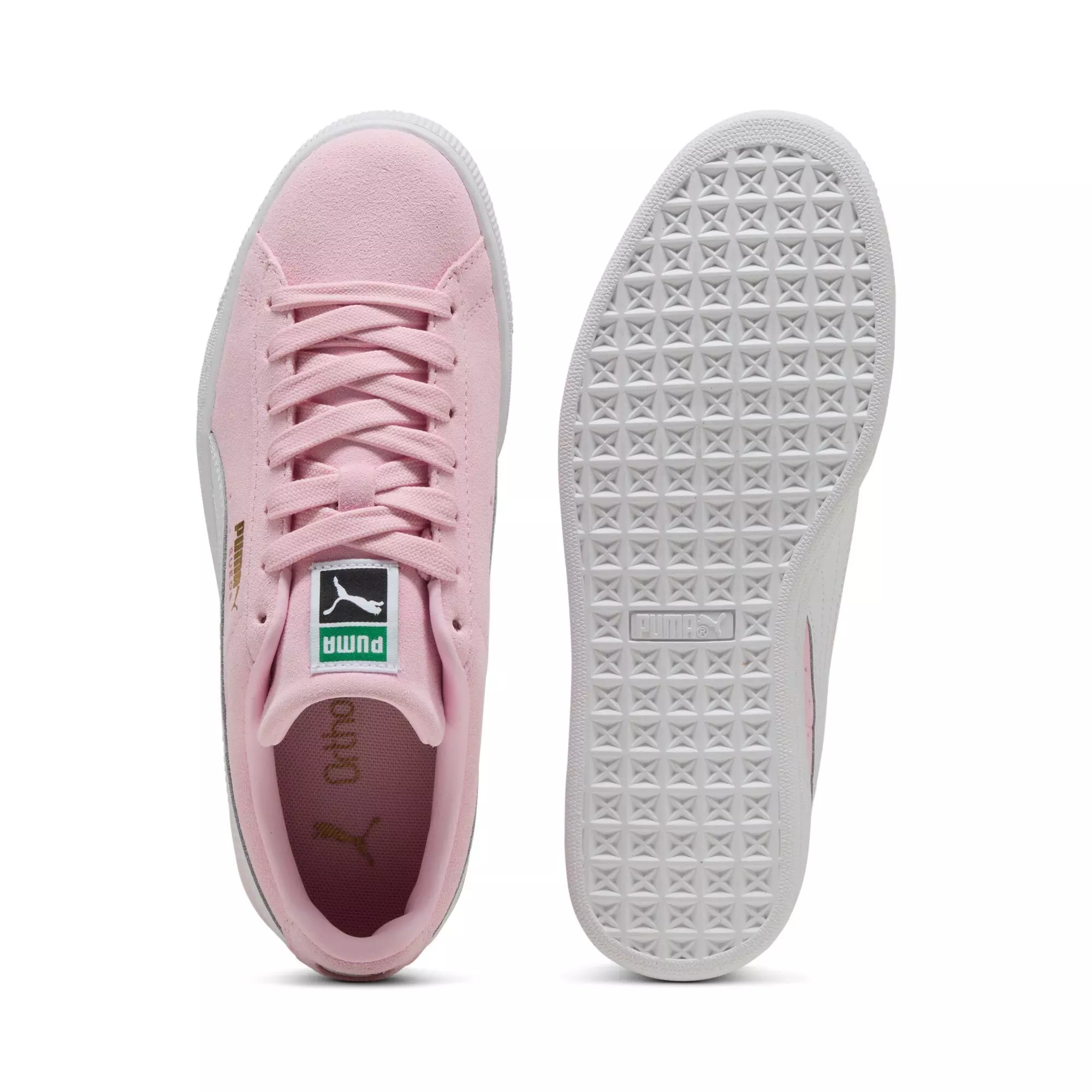 PUMA Suede Classic "Pink Lady/PUMA White" Grade School Girls' Shoe - PINK/WHITE