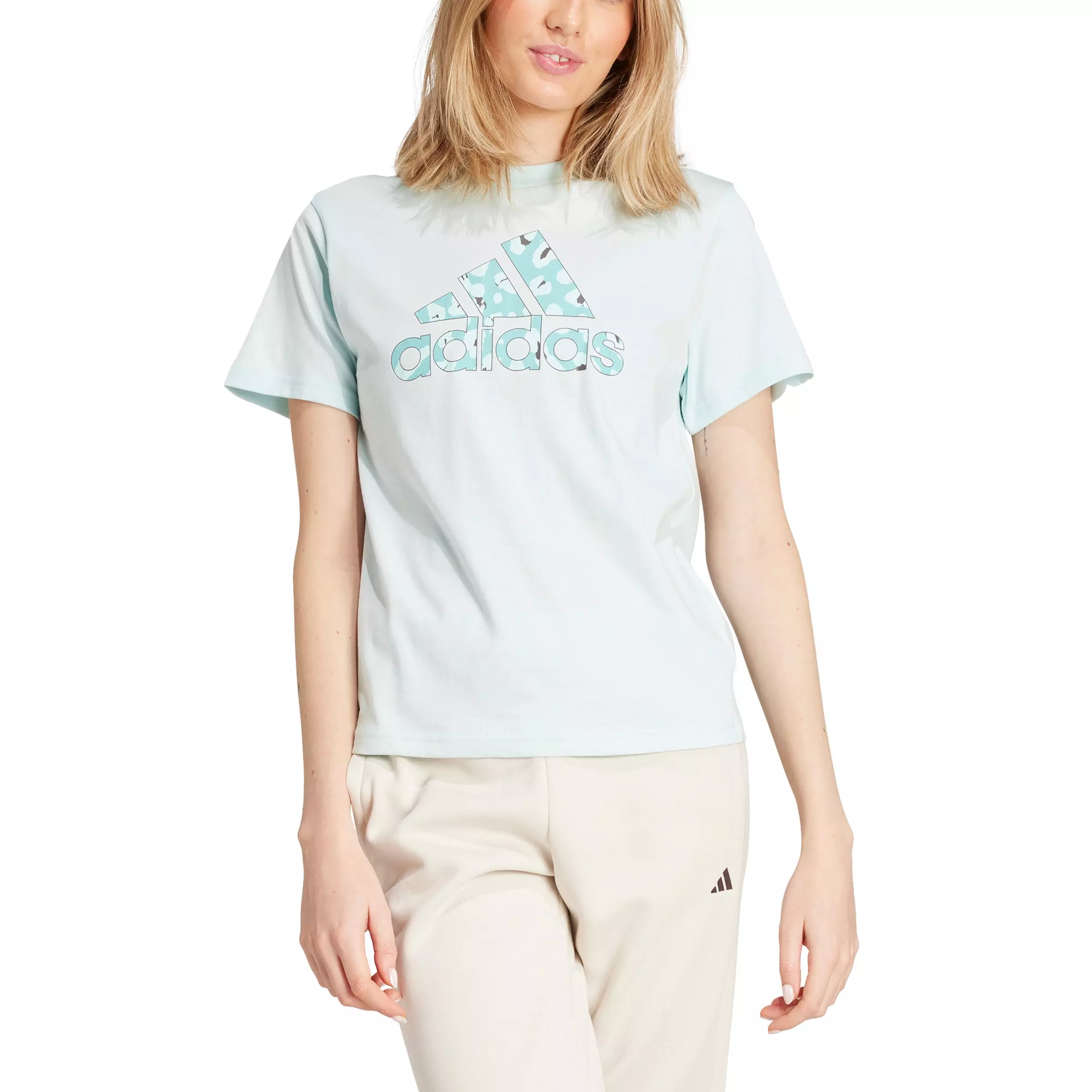 adidas Women's Animal Graphic T-Shirt -Green - GREEN