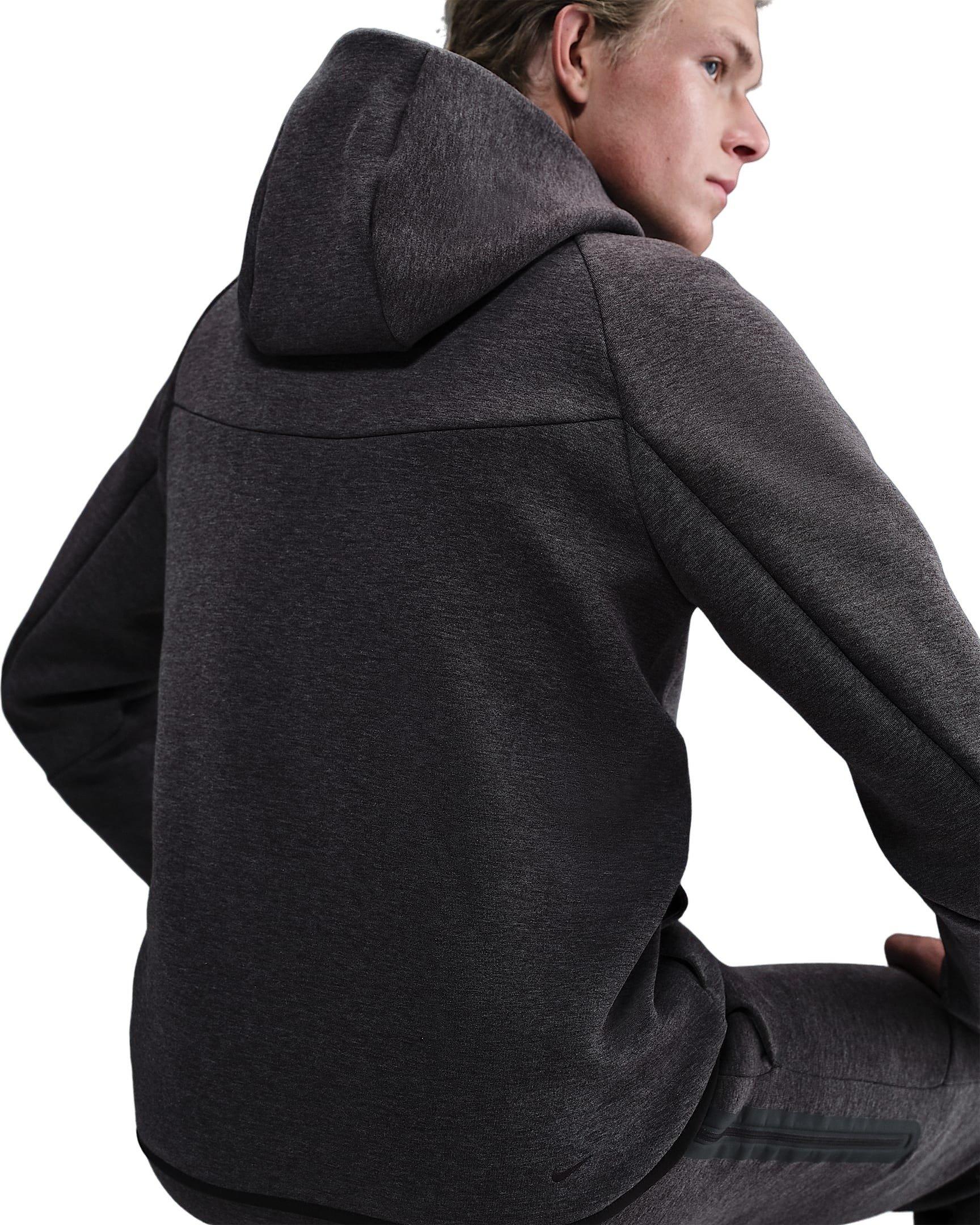 Nike Men's Tech Fleece Windrunner Full-Zip Jacket - Black Heather - BLACK HEATHER Thumbnail View 2