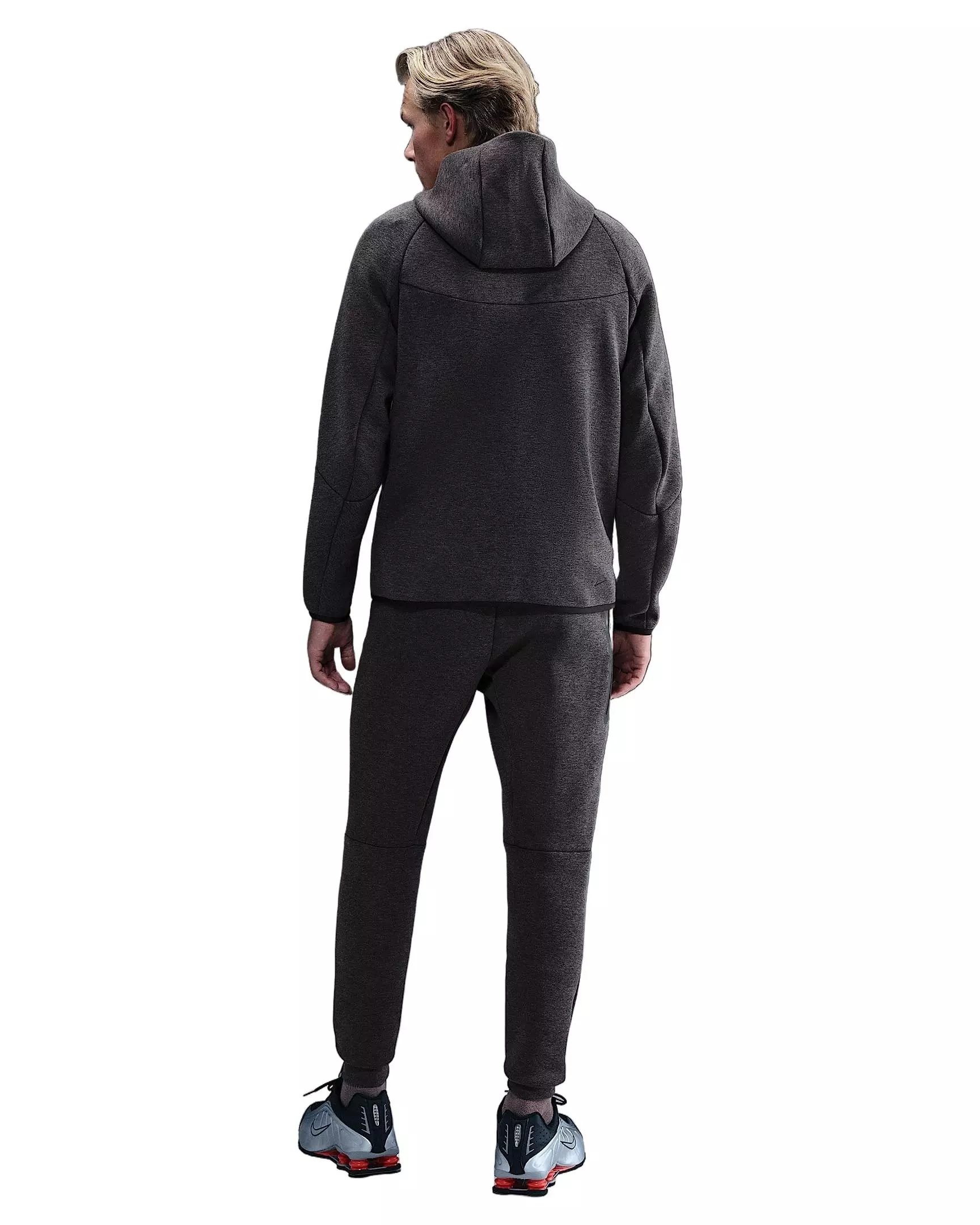 Nike Men's Tech Fleece Windrunner Full-Zip Jacket - Black Heather - BLACK HEATHER