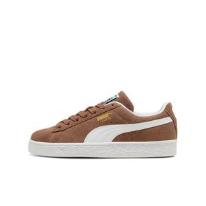 PUMA Suede Classic "Haute Coffee/PUMA White" Grade School Girls' Shoe - COFFEE/WHITE
