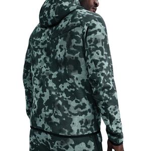 Nike Men's Tech Full-Zip Fleece Camo Windrunner Jacket - Green