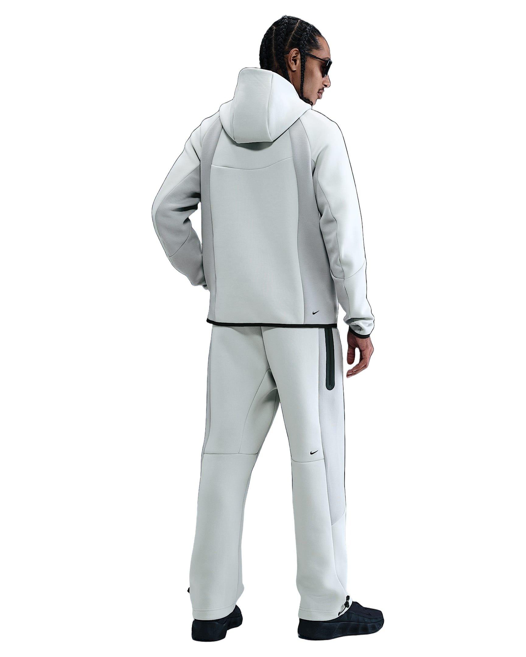 Nike Men's Tech Color Block Full-Zip Fleece Windrunner Jacket - GREY Thumbnail View 5