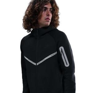Nike Men's Tech Full-Zip Fleece Windrunner Jacket with Reflective Accents