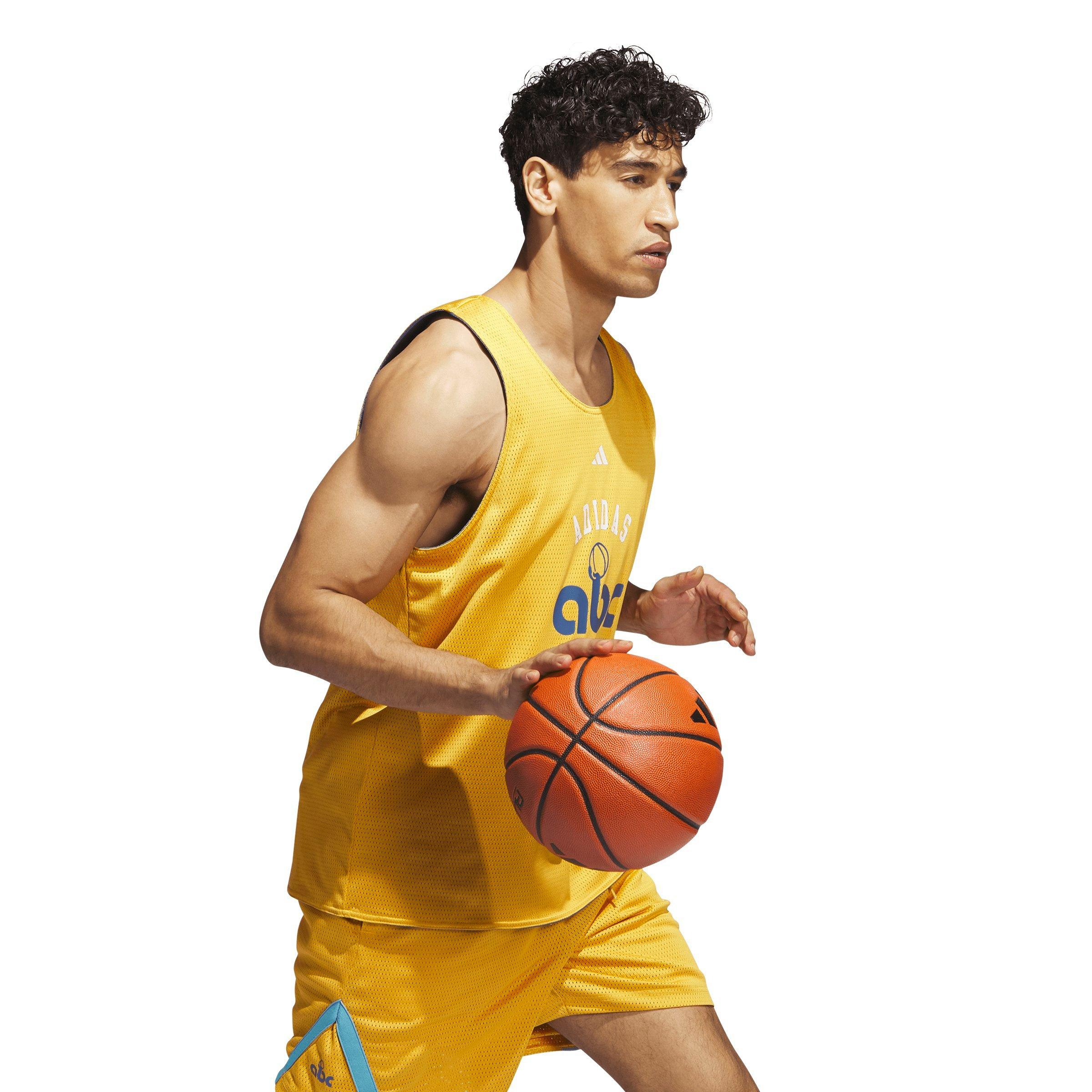 adidas Summer Camp ABC Tee - Yellow, Men's Basketball