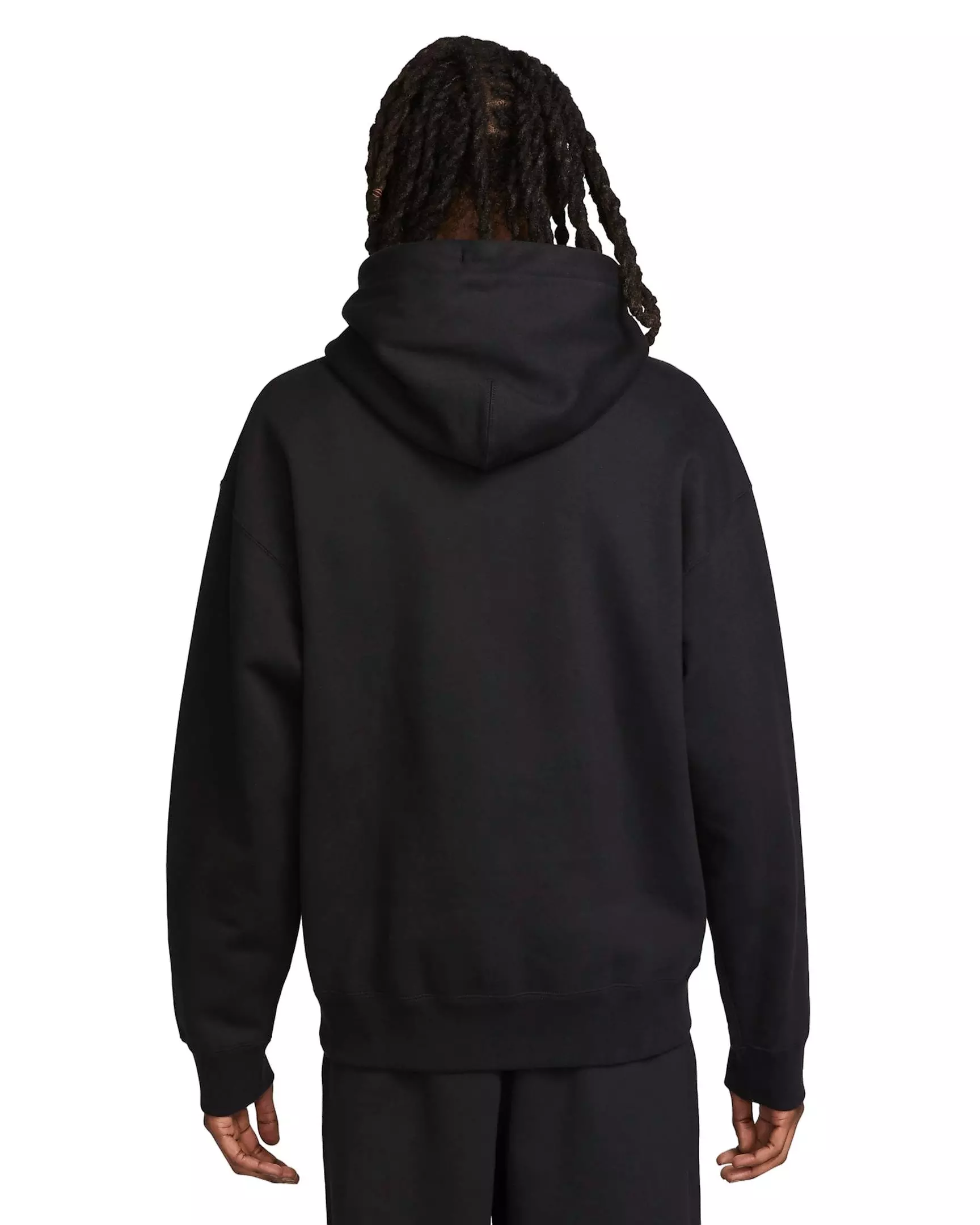 Nike Men's Solo Swoosh Fleece Pullover Hoodie - BLACK