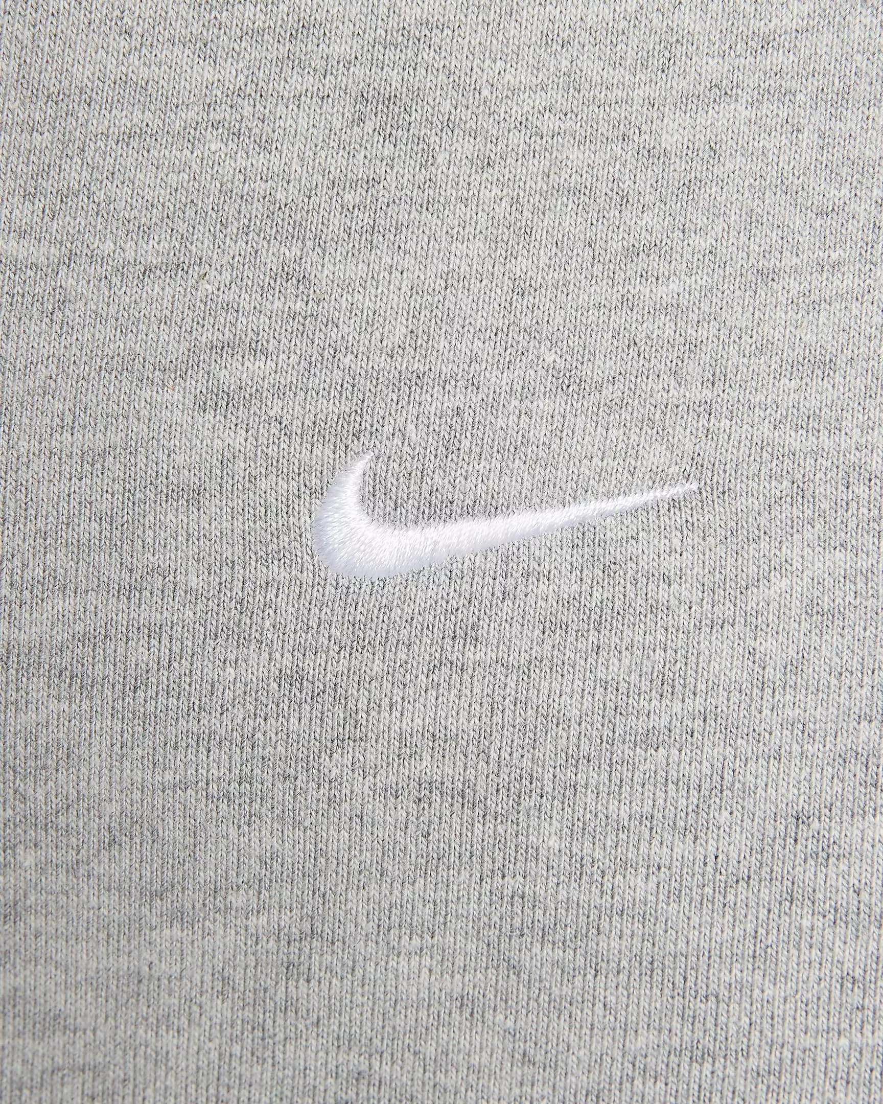 Nike Men's Solo Swoosh Fleece Pullover Hoodie - LIGHT GREY