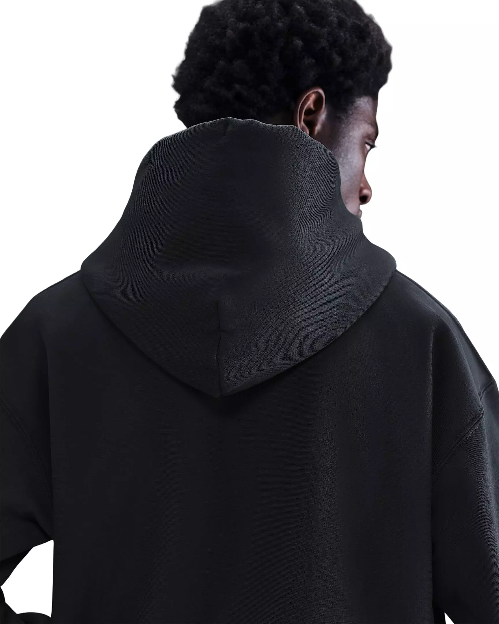 Nike Men's Solo Swoosh Full-Zip Fleece Hooded Jacket - BLACK