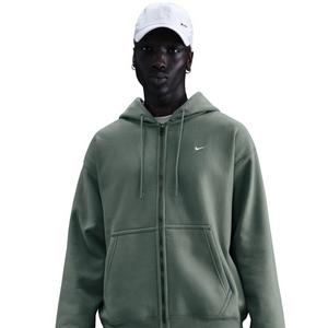 Nike Men's Solo Swoosh Full-Zip Fleece Hooded Jacket