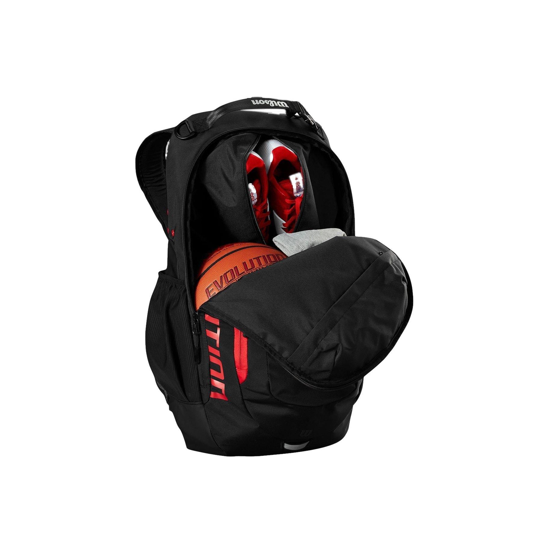 Wilson Evolution Gearpack Basketball Backpack-Scarlet/Black