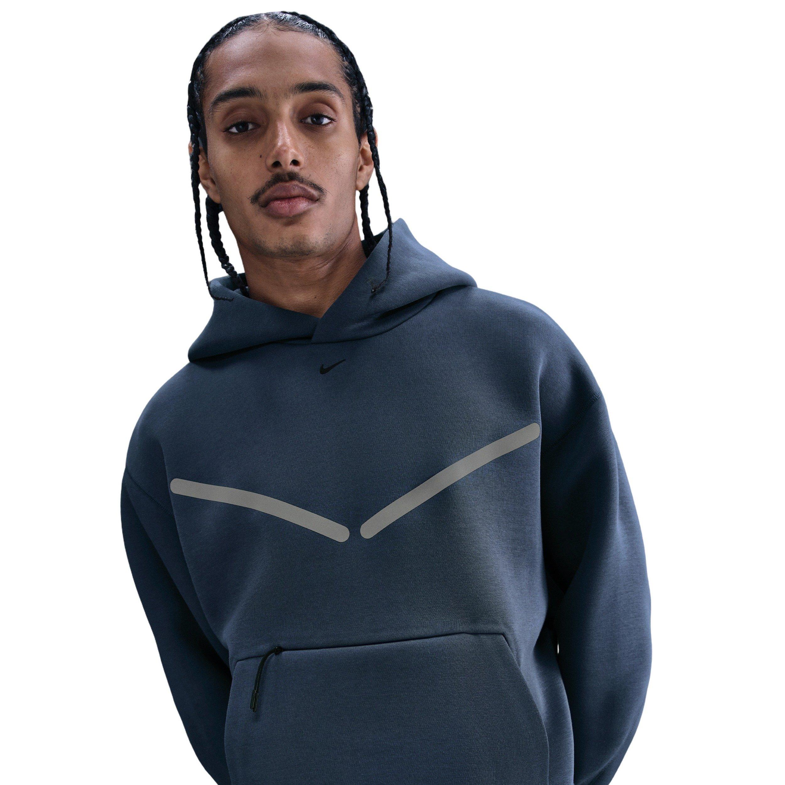 Nike Men's Tech Pullover Graphic Hoodie - BLUE Thumbnail View 1
