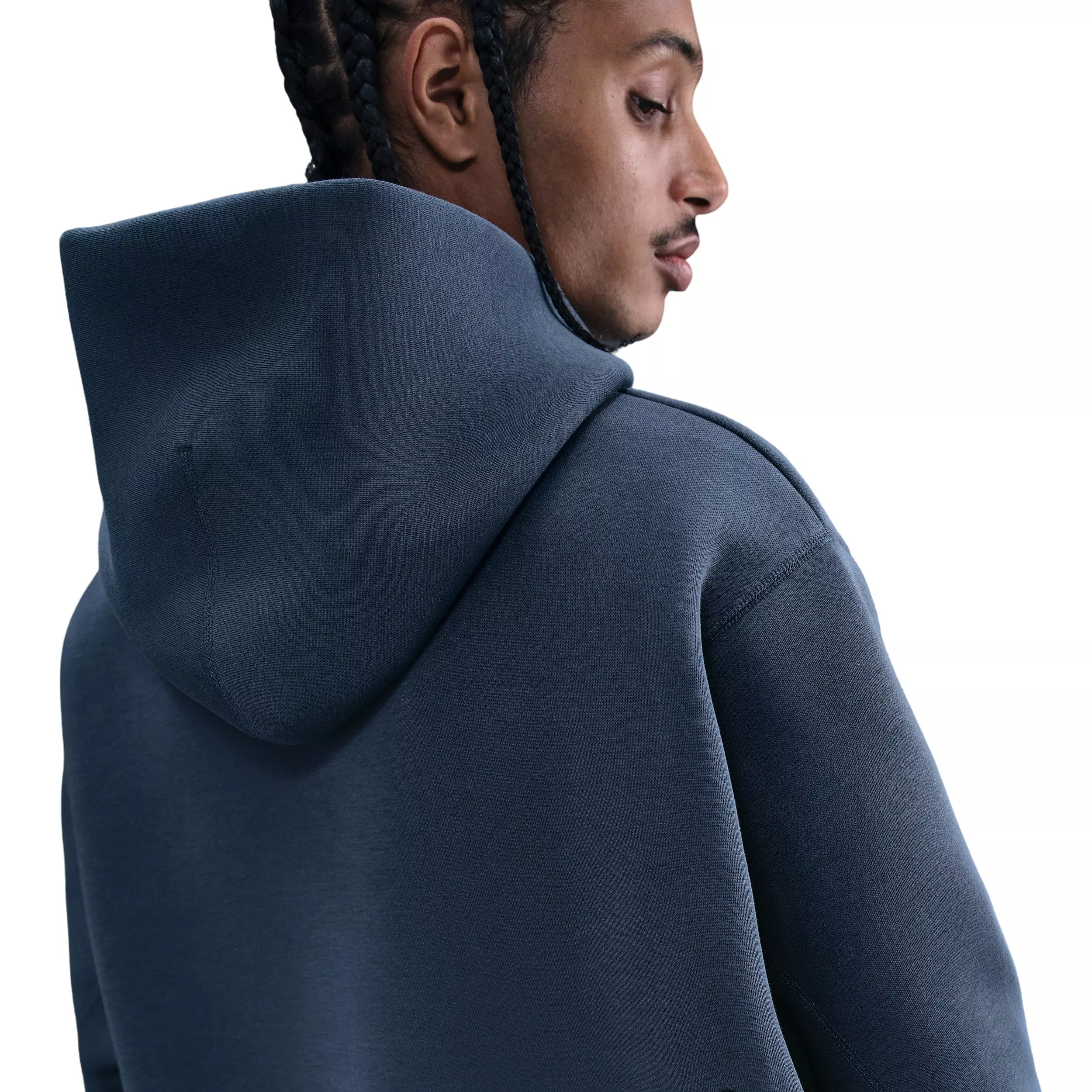 Nike Men's Tech Pullover Graphic Hoodie - BLUE