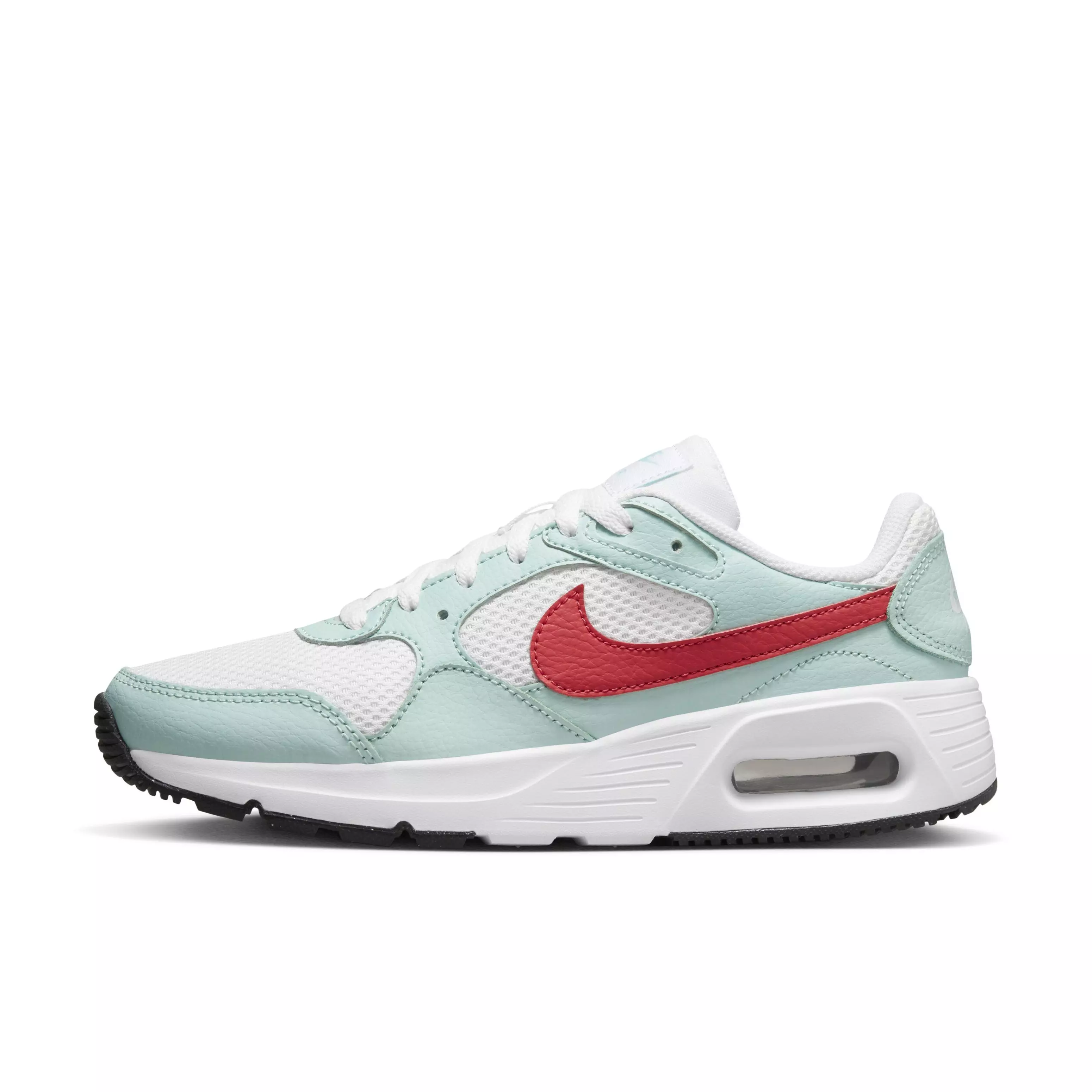 Nike Air Max SC "White/Light Fusion Red/Jade Ice/Black" Women's Shoe - WHITE/LT RED/JADE/BLACK