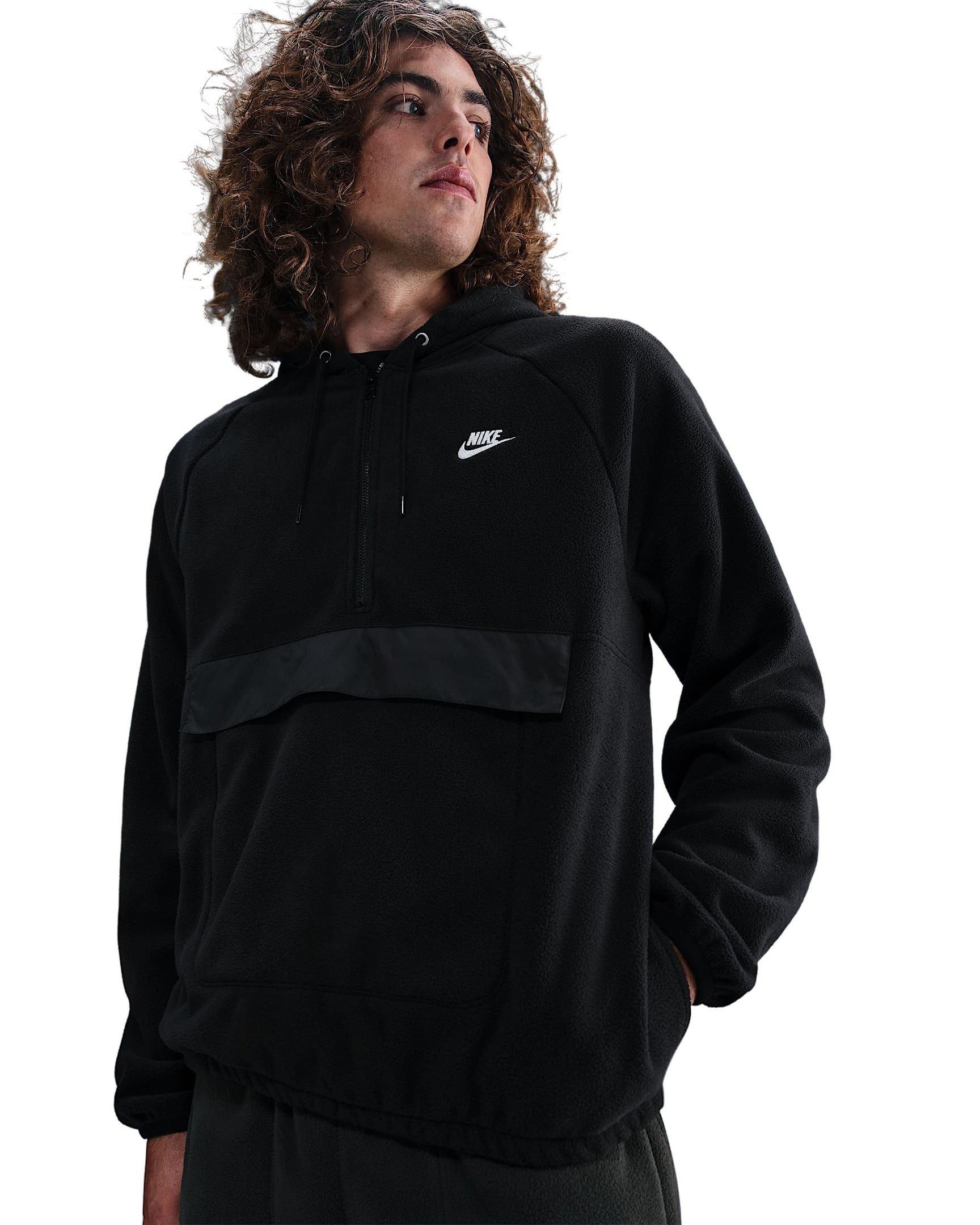 Nike Men's Sportswear Club Fleece Winterized Top - BLACK Thumbnail View 1