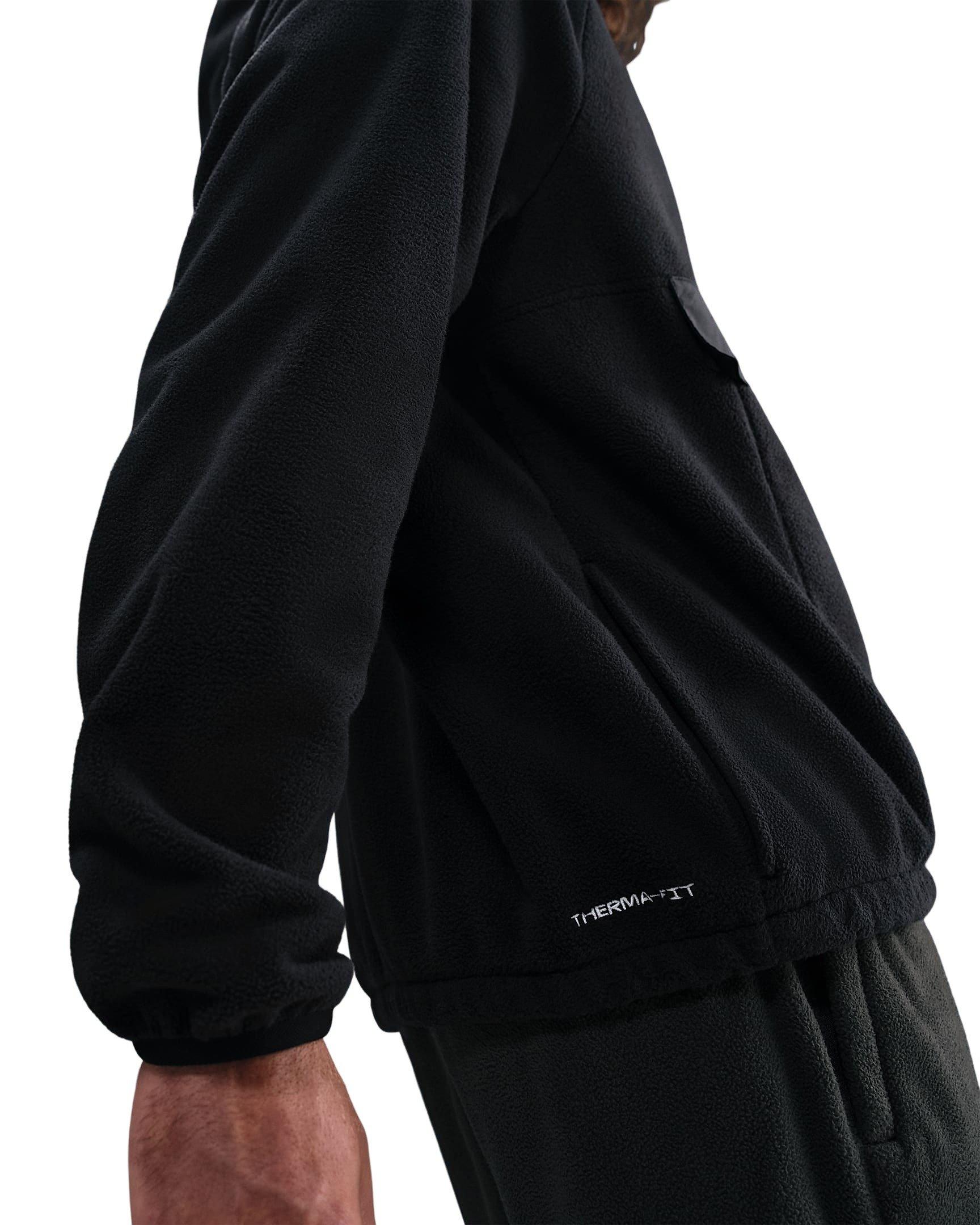 Nike Men's Sportswear Club Fleece Winterized Top - BLACK Thumbnail View 2