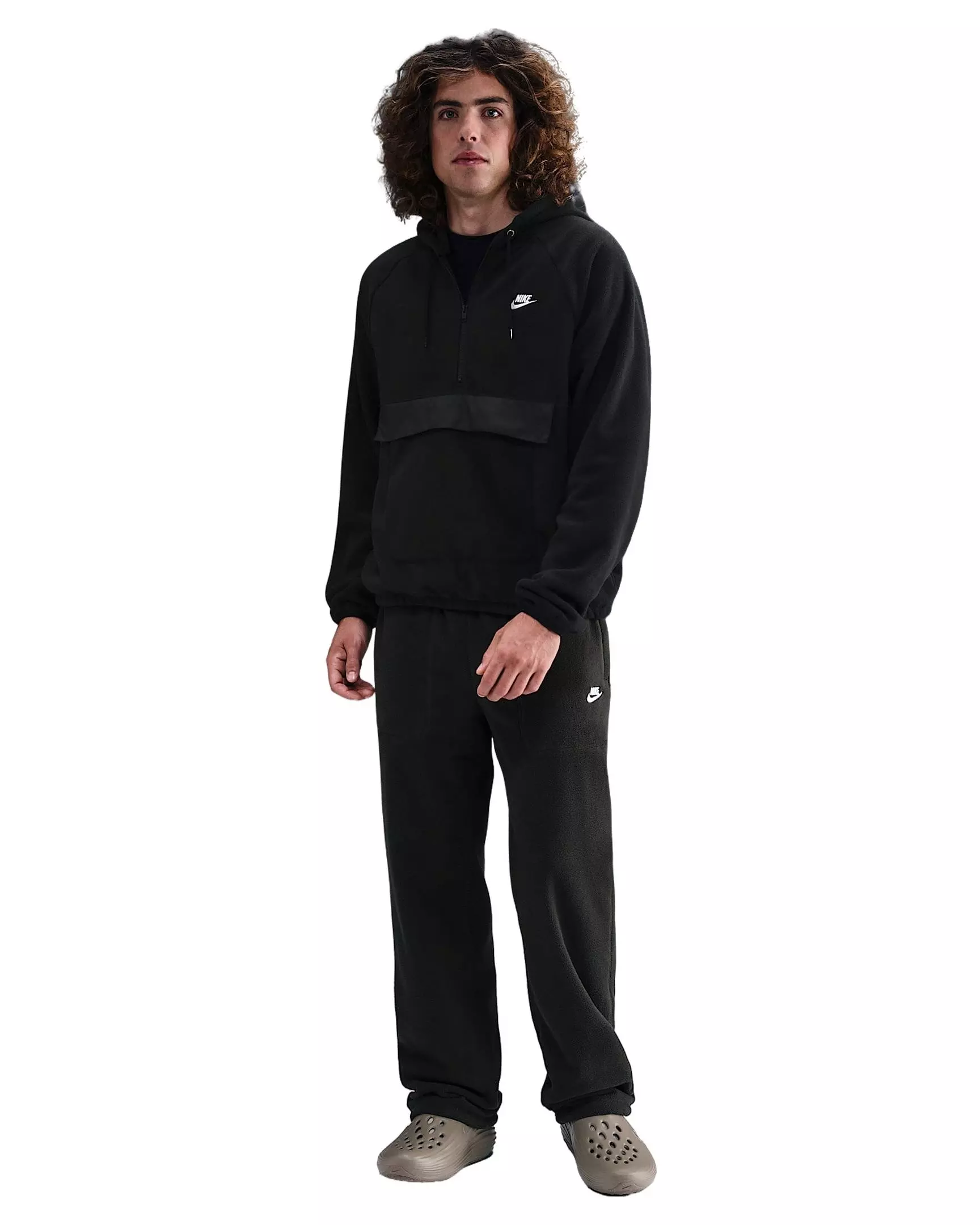 Nike Men's Sportswear Club Fleece Winterized Top - BLACK