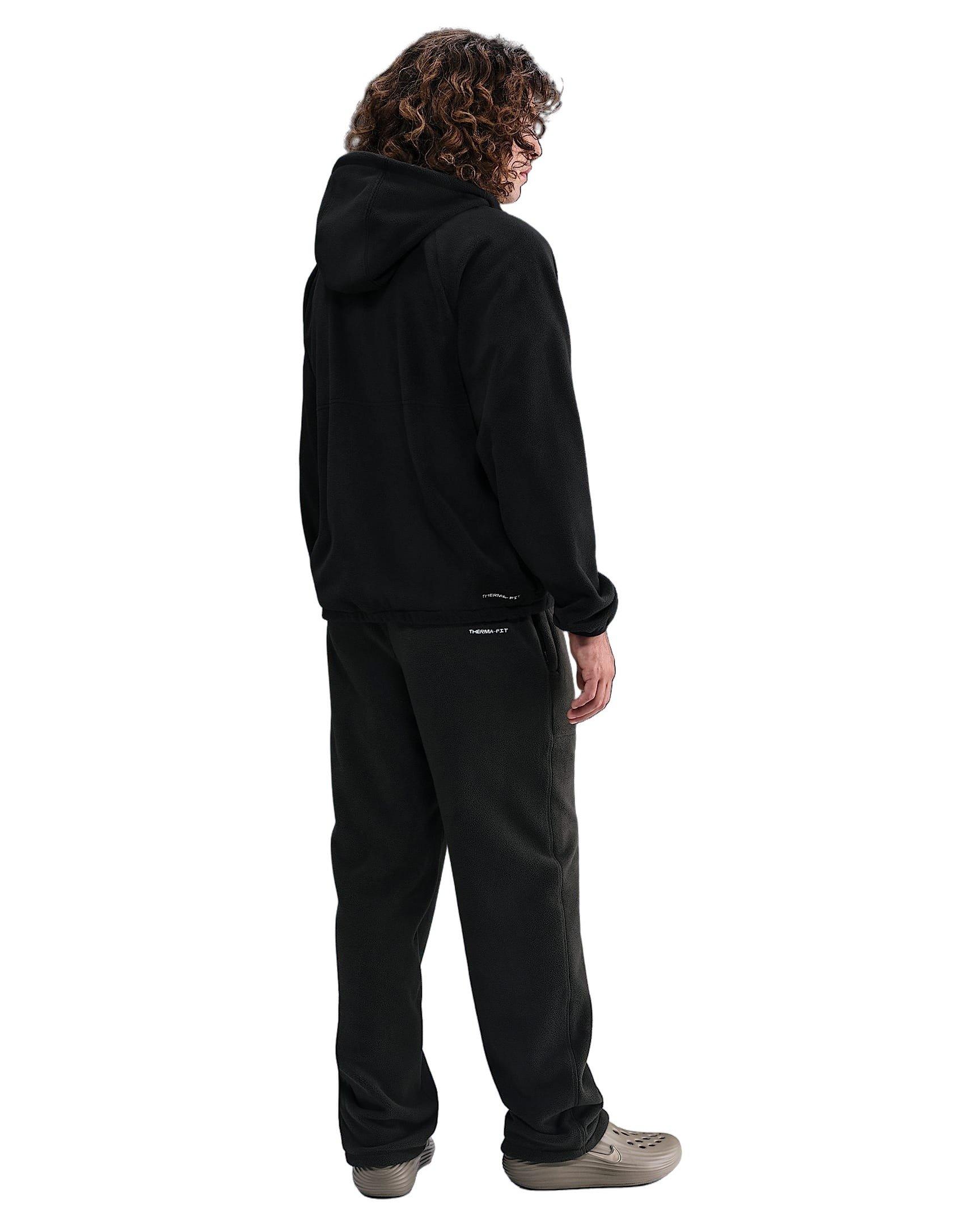 Nike Men's Sportswear Club Fleece Winterized Top - BLACK Thumbnail View 5