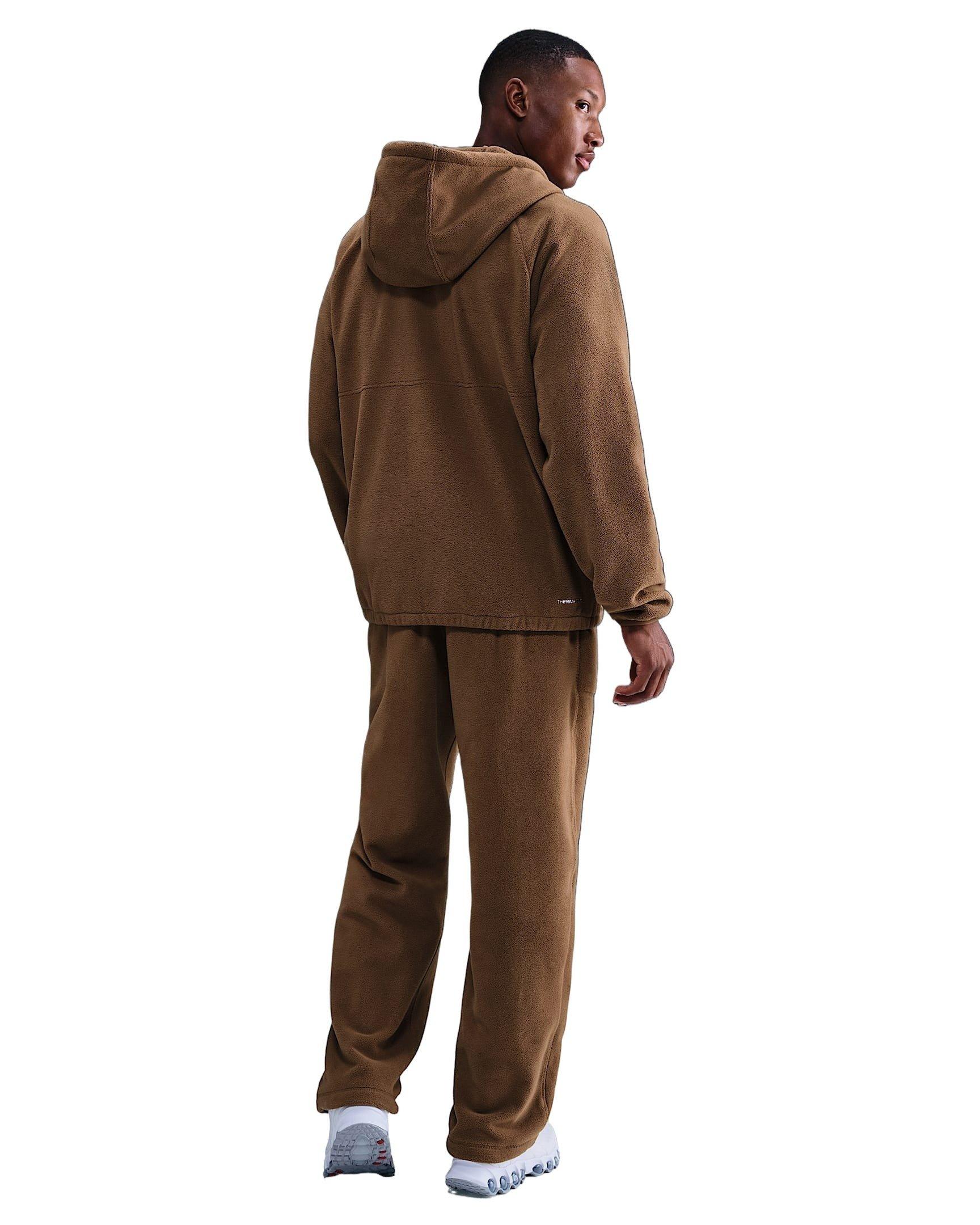 Nike Men's Sportswear Club Fleece Winterized Top - BROWN Thumbnail View 5