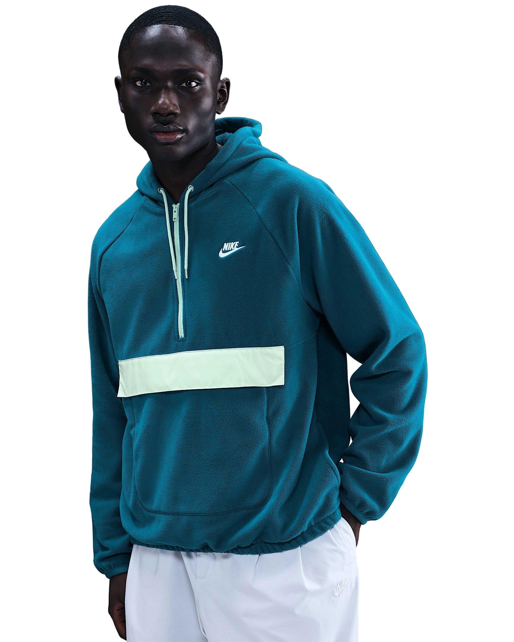 Nike Men's Sportswear Club Fleece Winterized Top - BLUE Thumbnail View 1