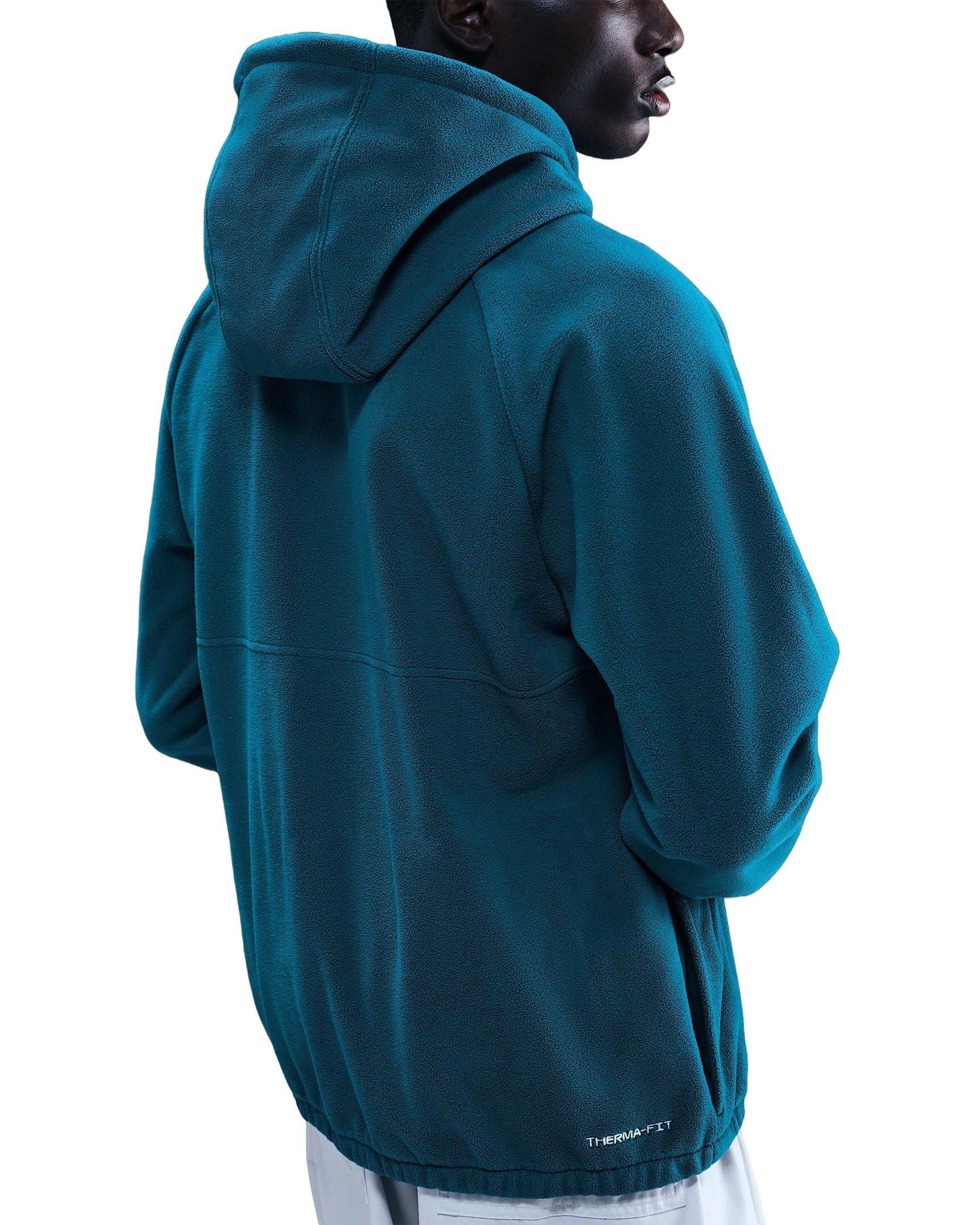 Nike Men's Sportswear Club Fleece Winterized Top - BLUE Thumbnail View 2