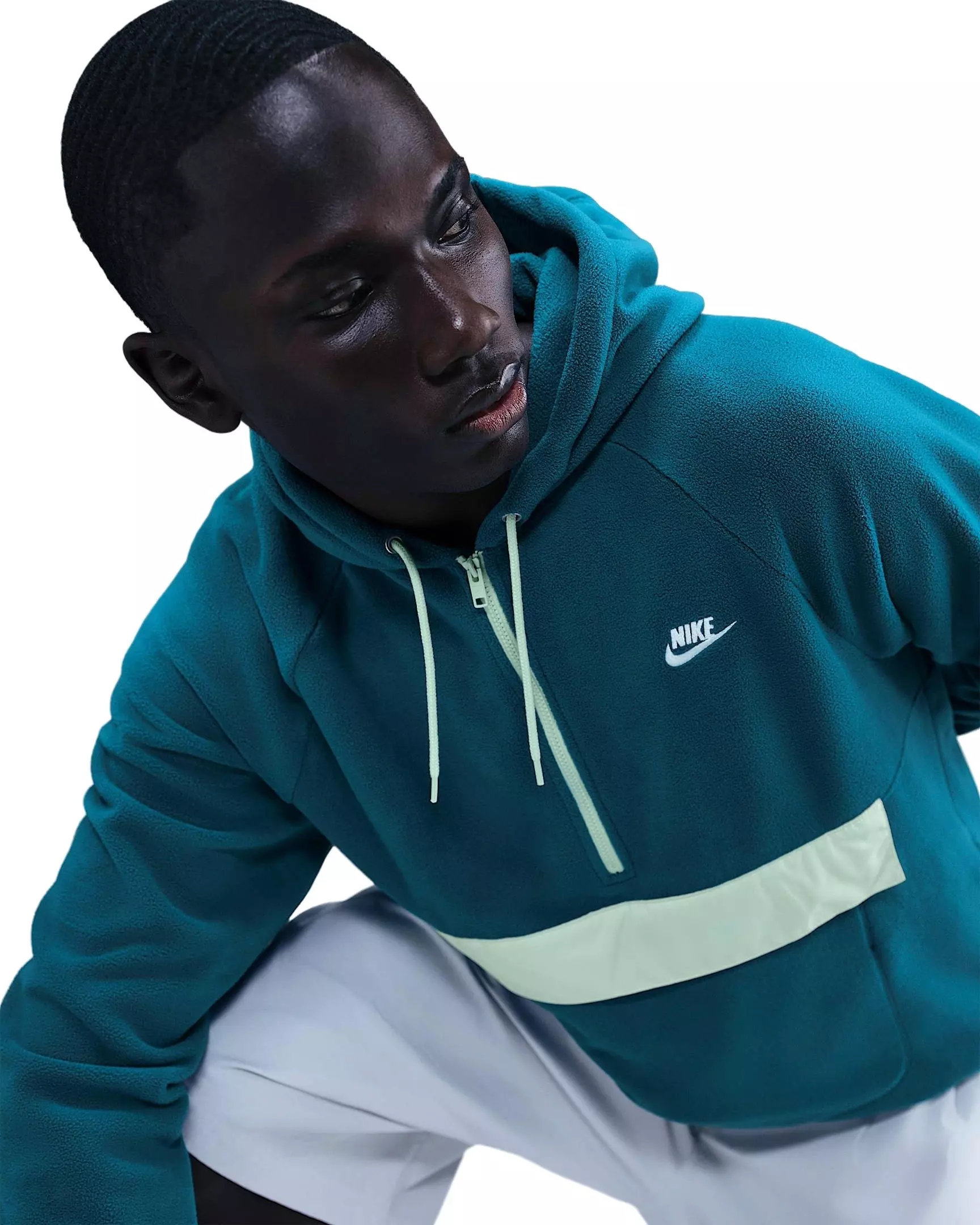 Nike Men's Sportswear Club Fleece Winterized Top - BLUE