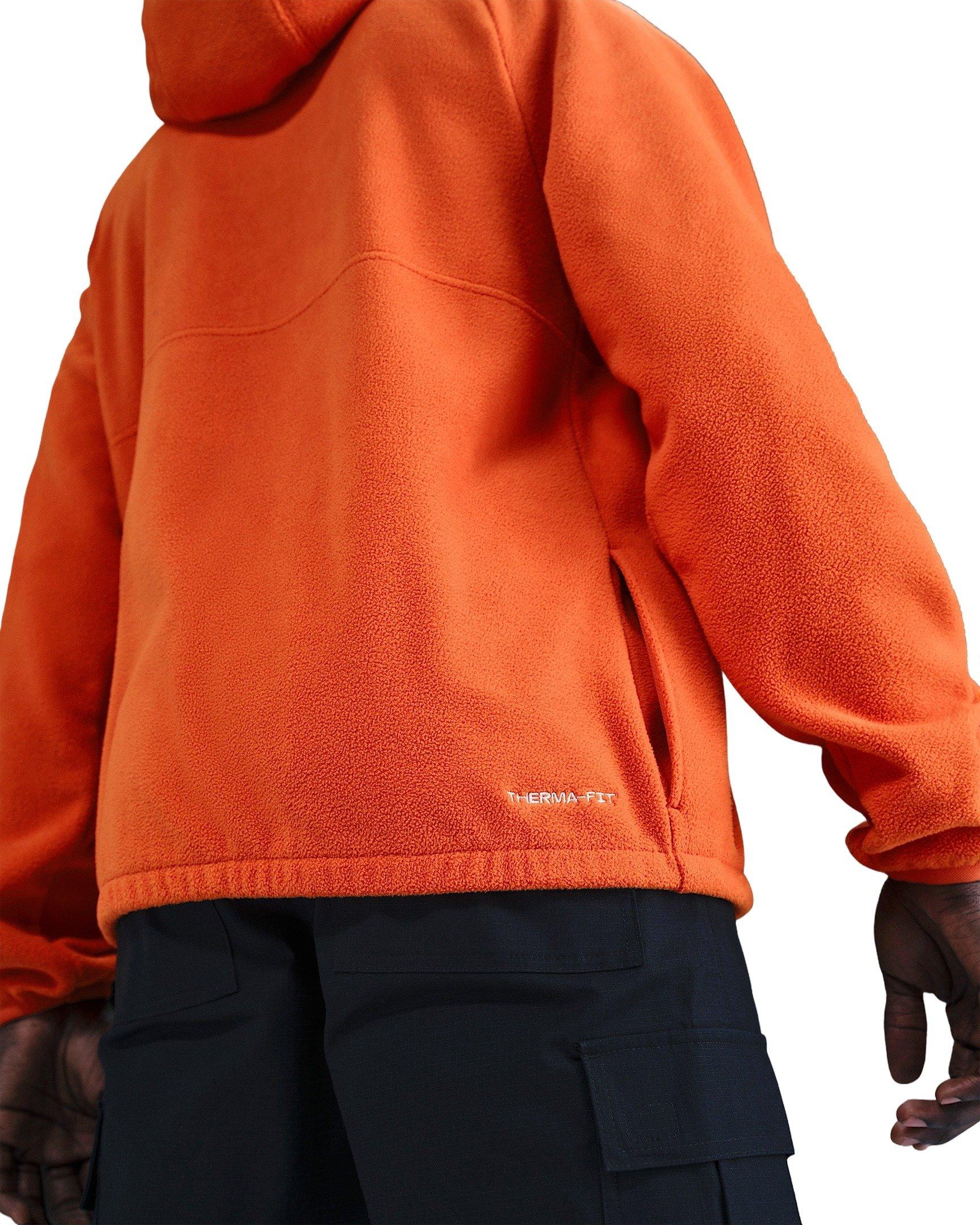 Nike Men's Sportswear Club Fleece Winterized Top - ORANGE Thumbnail View 2