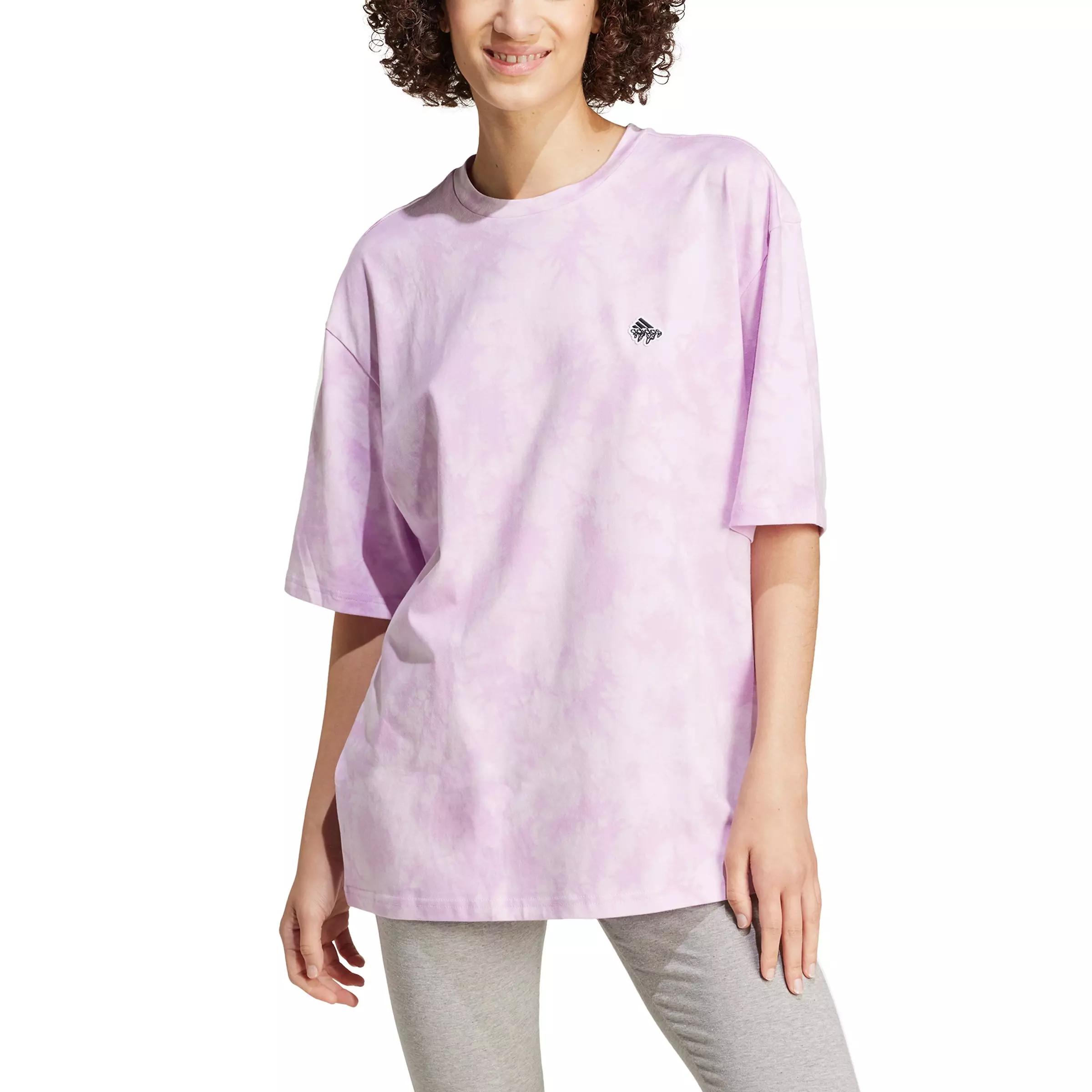 adidas Women's All Day I Dream About... Oversized Tee - Purple - PURPLE