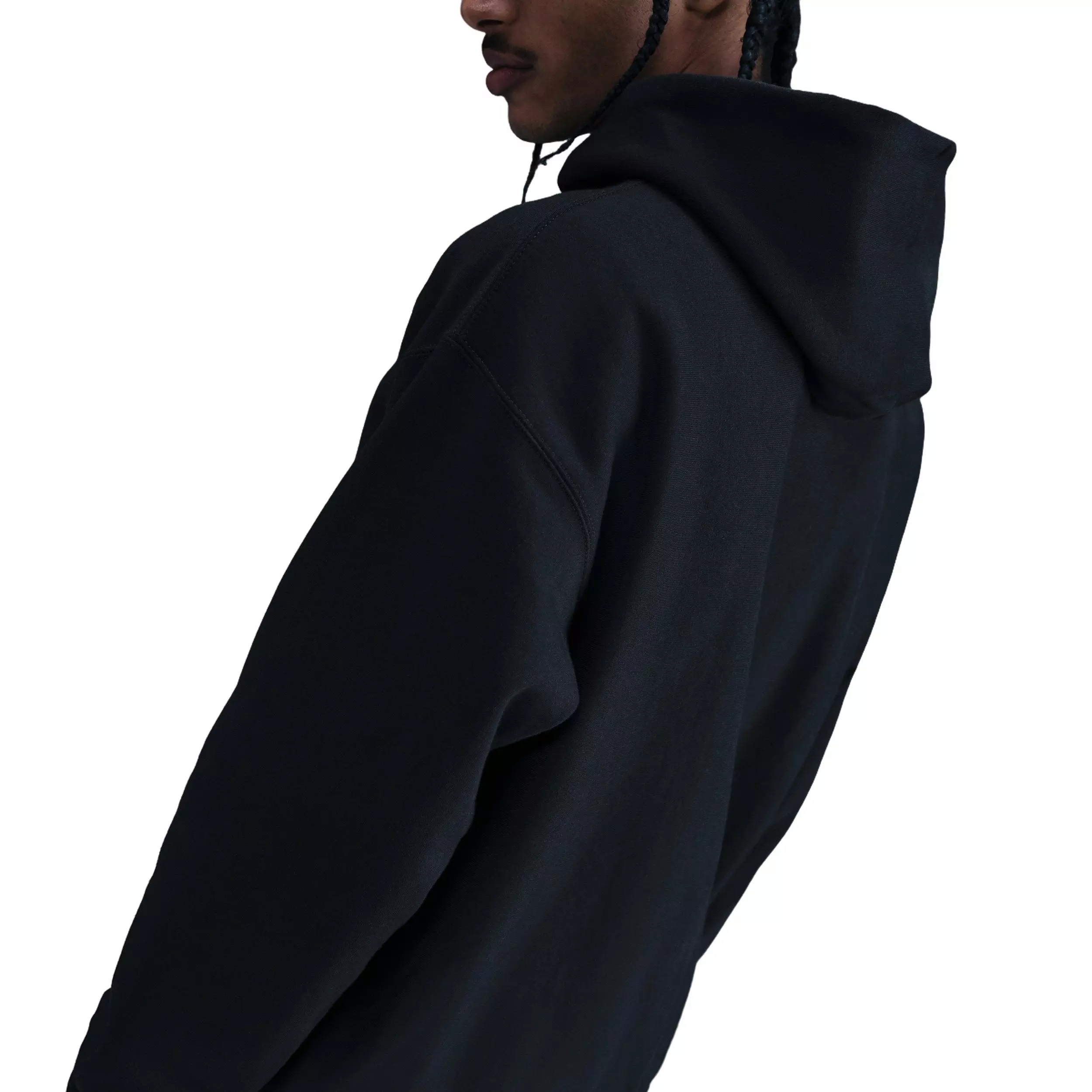 Nike Men's Solo Swoosh BB Pullover Graphic Hoodie - BLACK