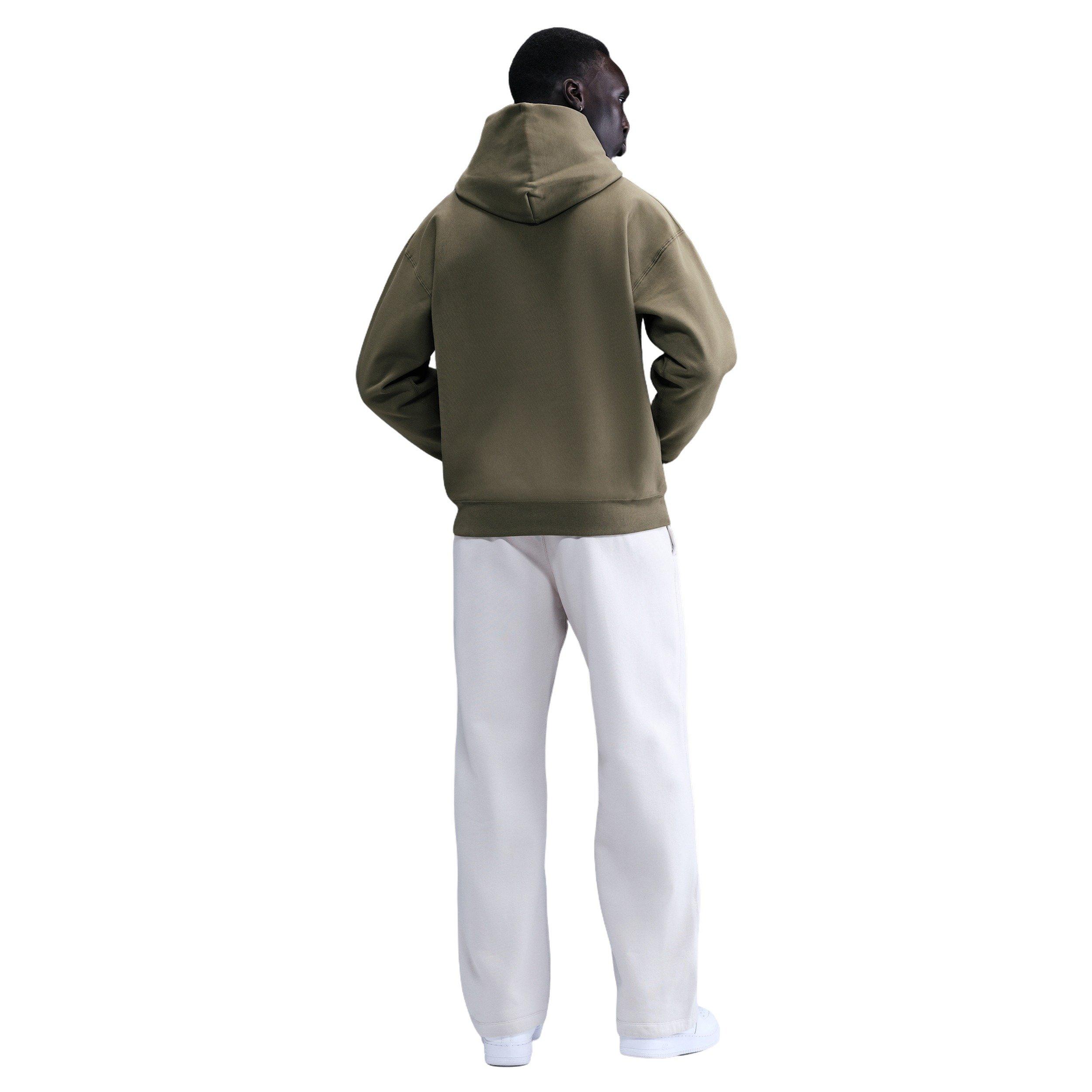 Nike Men's Solo Swoosh BB Pullover Graphic Hoodie - GREEN Thumbnail View 5