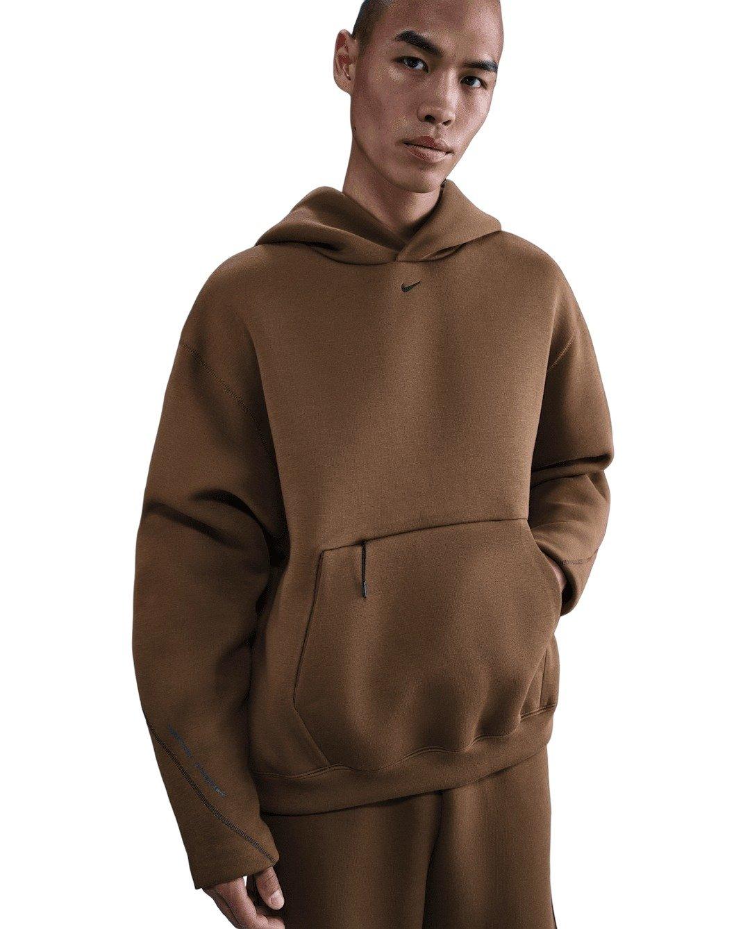 Nike Men's Tech Fleece Oversized Hoodie - BROWN Thumbnail View 1