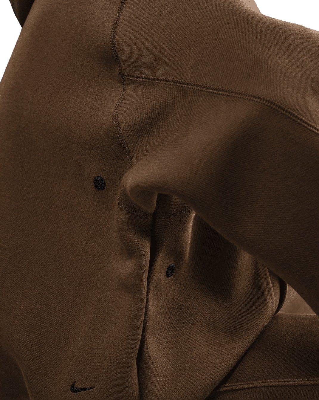 Nike Men's Tech Fleece Oversized Hoodie - BROWN Thumbnail View 4