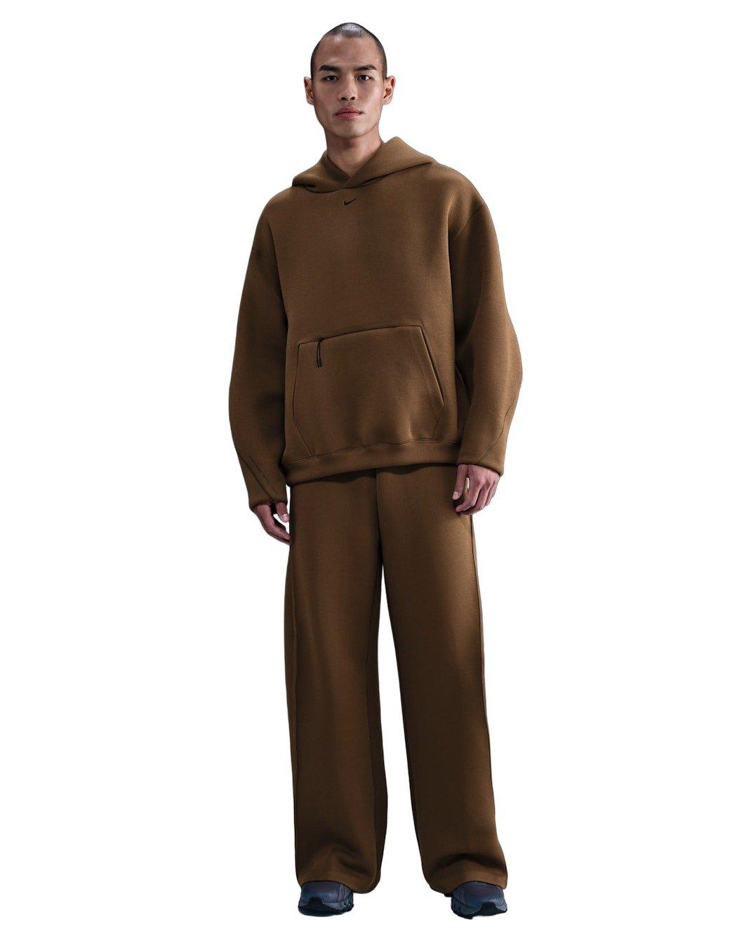 Nike Men's Tech Fleece Oversized Hoodie - BROWN Thumbnail View 5