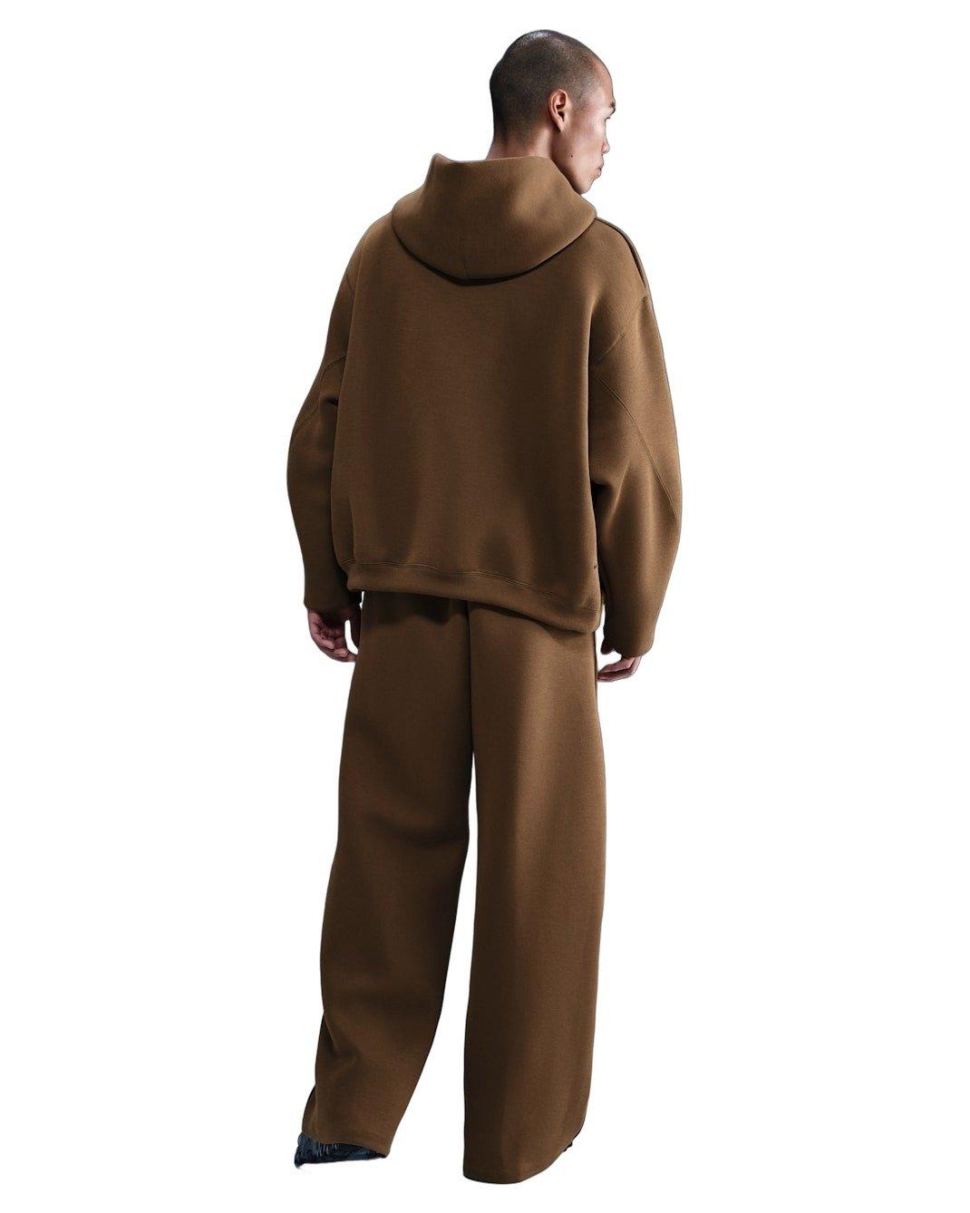 Nike Men's Tech Fleece Oversized Hoodie - BROWN Thumbnail View 6