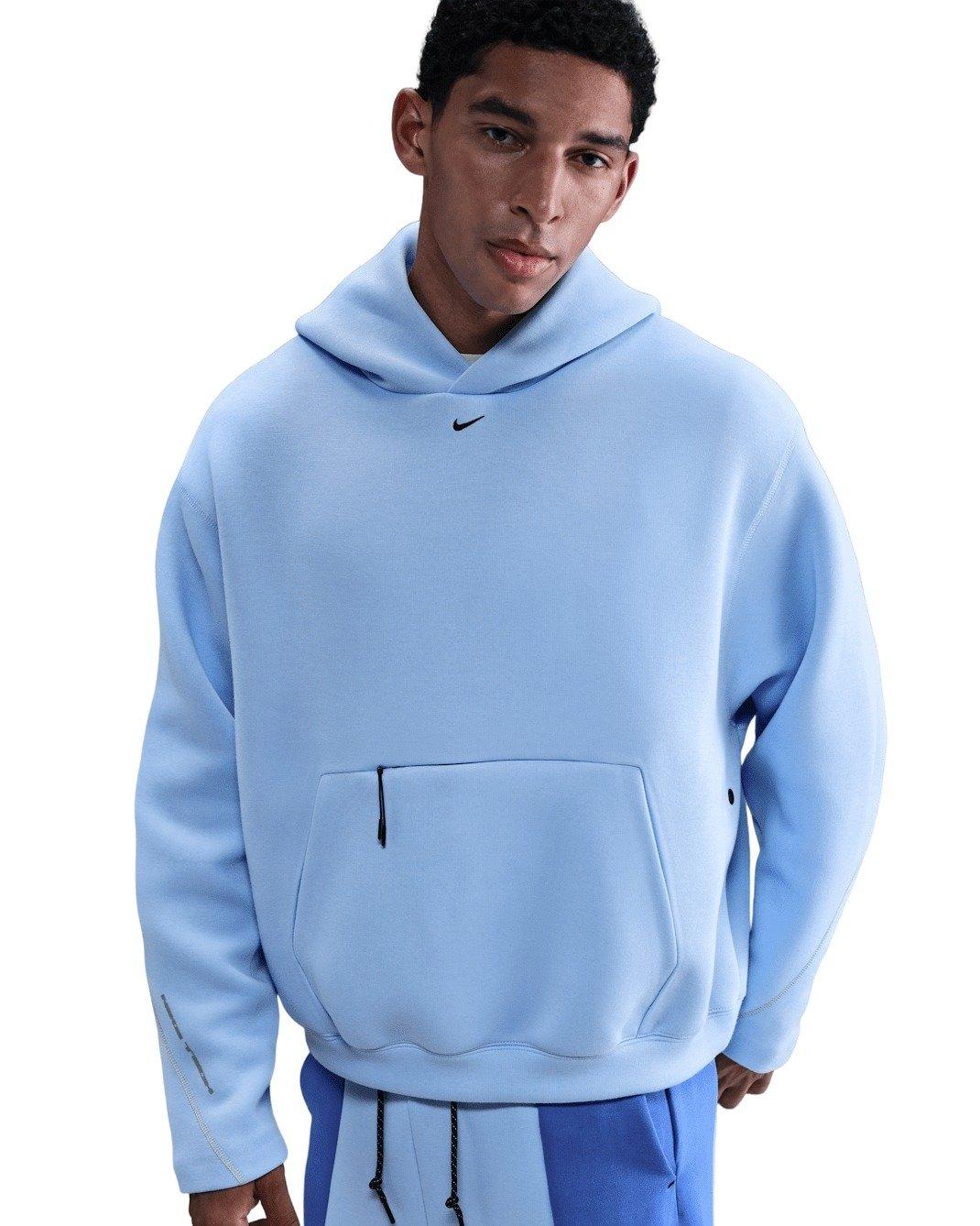 Nike Men's Tech Fleece Oversized Hoodie - BLUE Thumbnail View 1