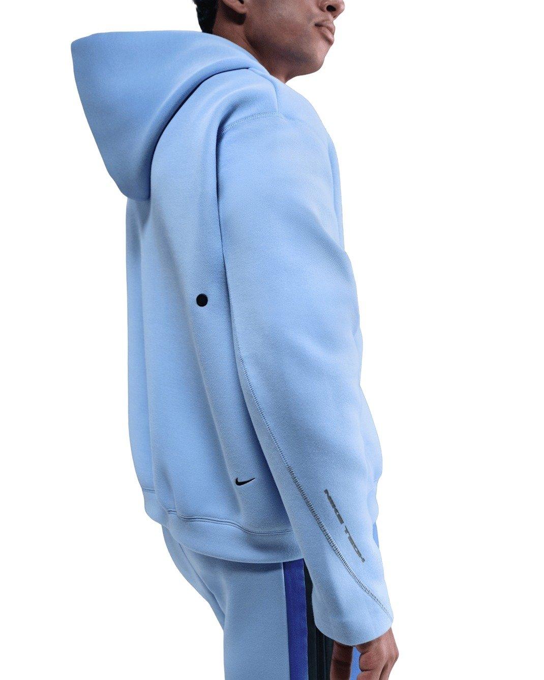 Nike Men's Tech Fleece Oversized Hoodie - BLUE Thumbnail View 2