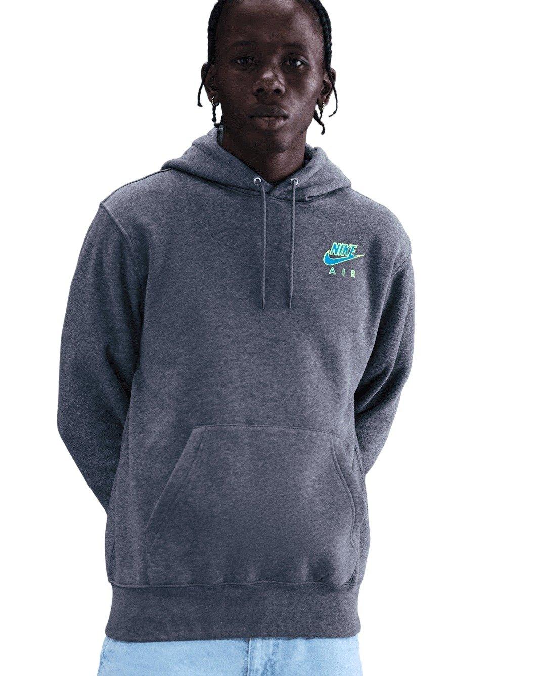 Nike Men's Sportswear Club Pullover Fleece Hoodie - CHARCOAL Thumbnail View 1