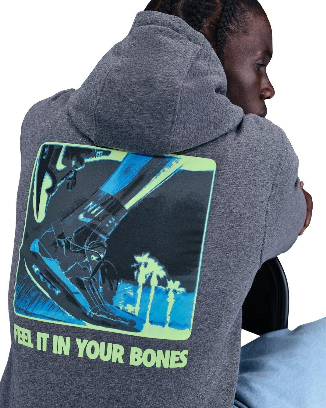 Nike Men's Sportswear Club Pullover Fleece Hoodie - CHARCOAL Thumbnail View 2