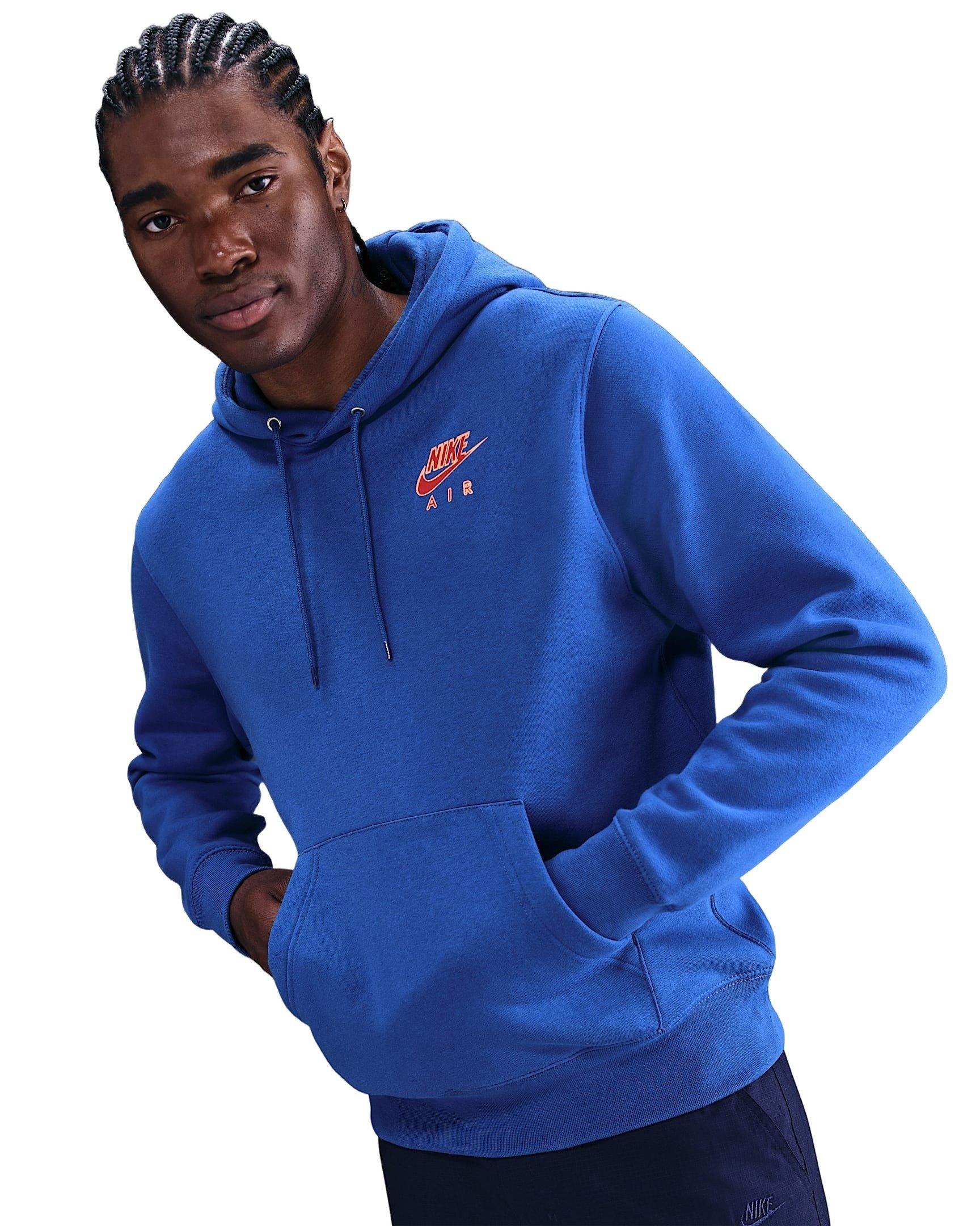 Nike Men's Sportswear Club Pullover Fleece Hoodie - BLUE Thumbnail View 1