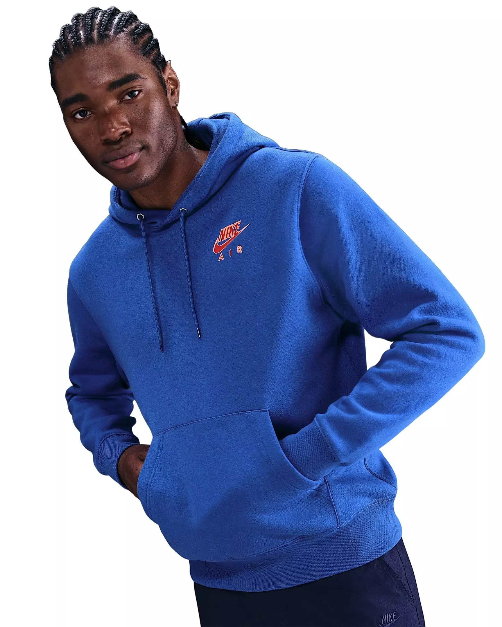Nike Men's Sportswear Club Pullover Fleece Hoodie - BLUE