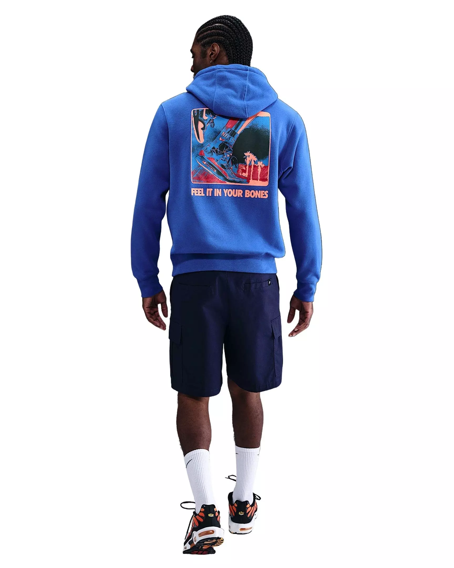 Nike Men's Sportswear Club Pullover Fleece Hoodie - BLUE