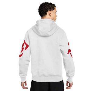 Nike Men's Sportswear Club Fleece Hoodie - White/Red