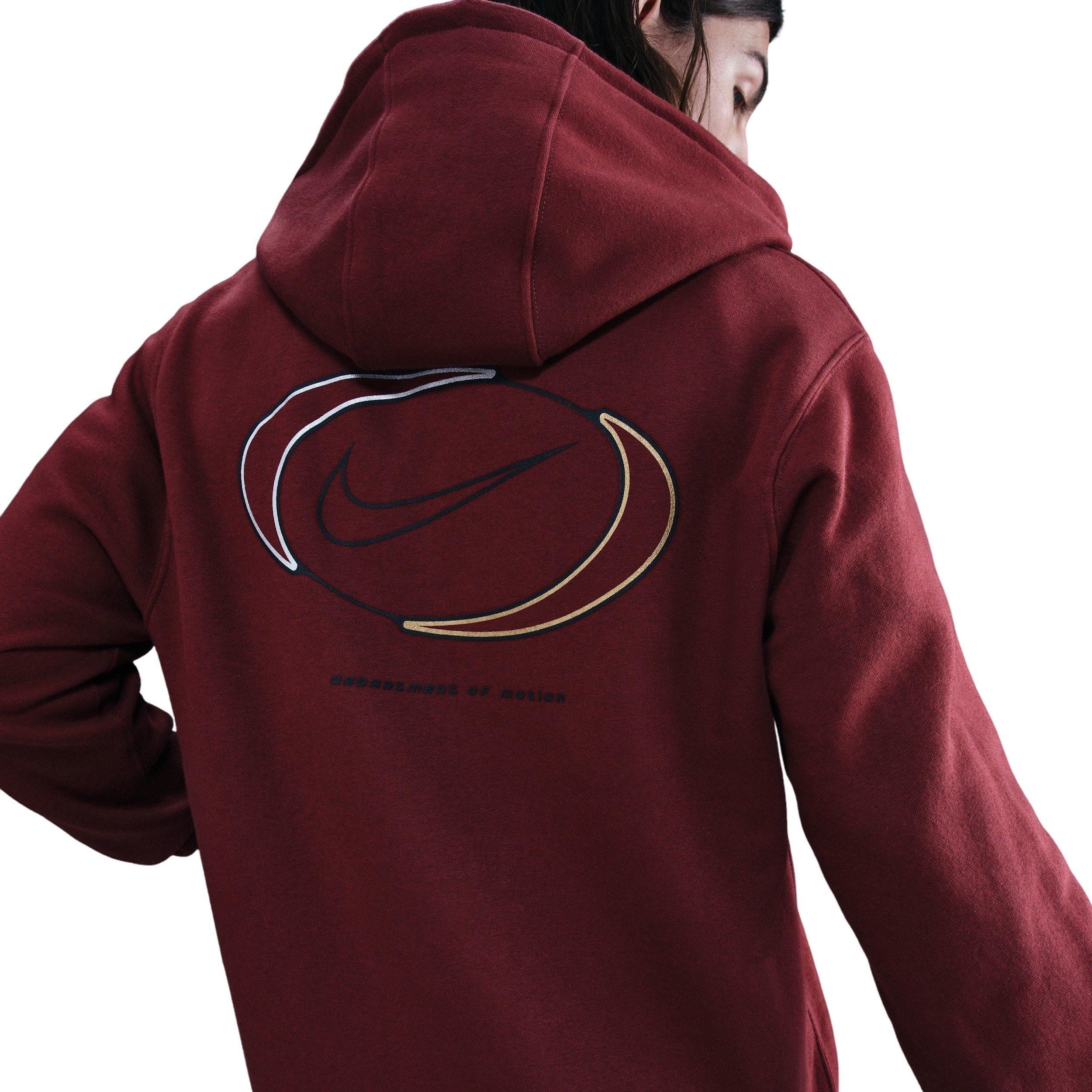 Nike Men's Club Fleece Department of Motion Full-Zip Hooded Jacket - RED Thumbnail View 2